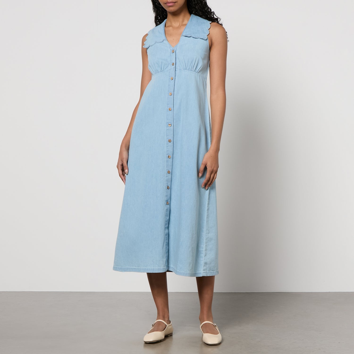 Nobody's Child x Fearne Cotton Happy Place Wylde Cotton-Denim Dress - UK 10