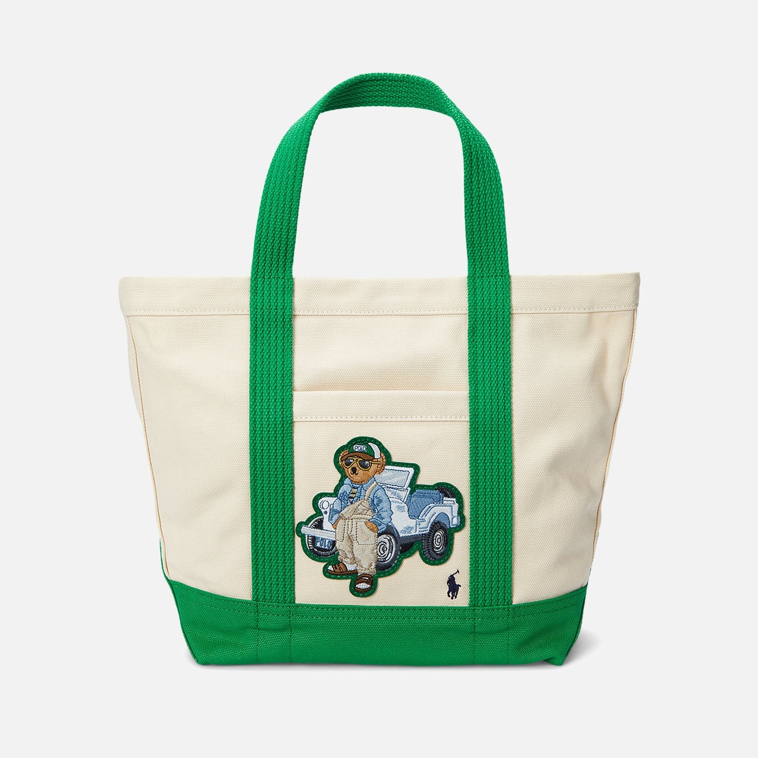 Polo Ralph Lauren Bear Canvas Small Tote Bag