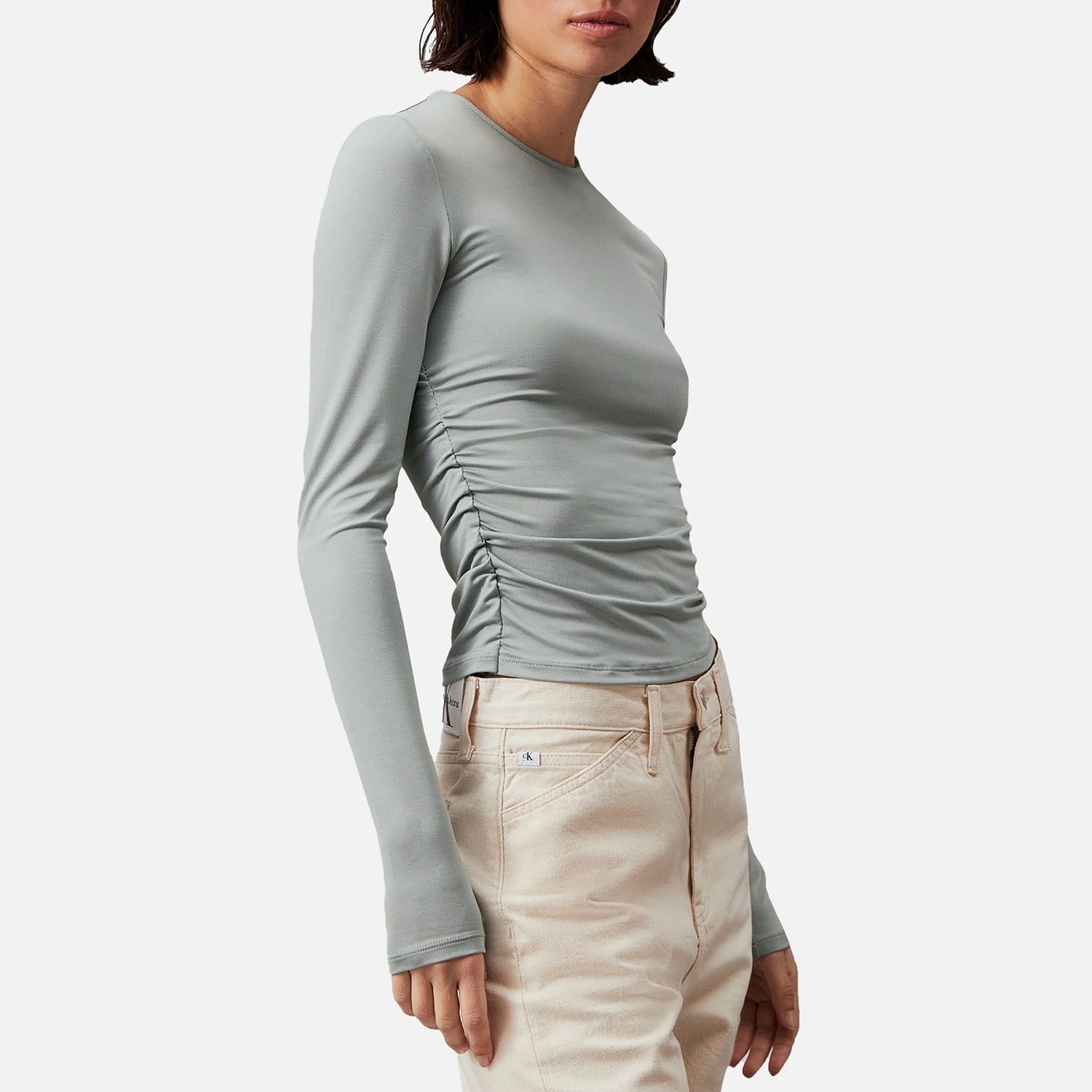 Calvin Klein Jeans Modal Detail Long-Sleeve Top - M