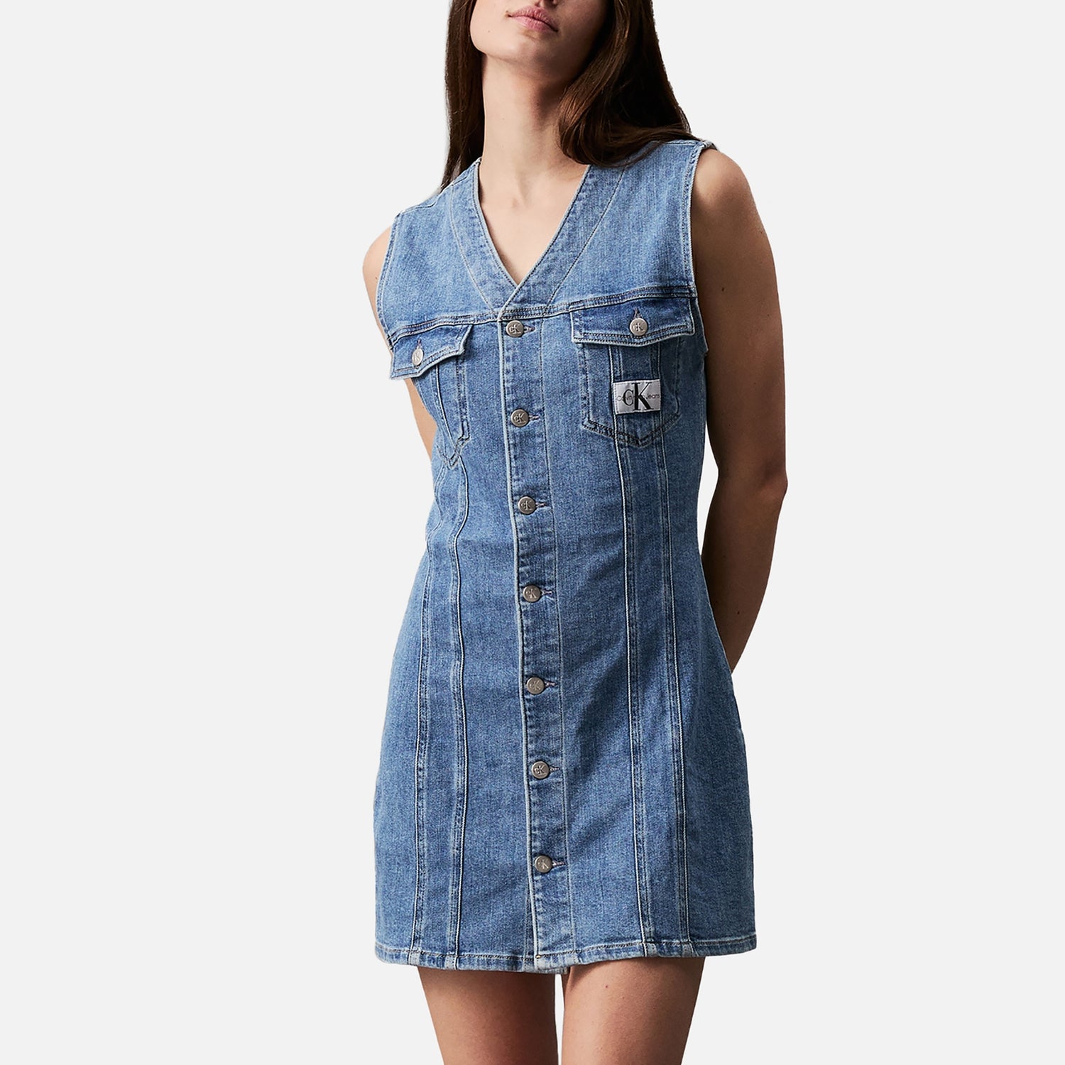 Calvin Klein Jeans Sleeveless Denim Dress - XS
