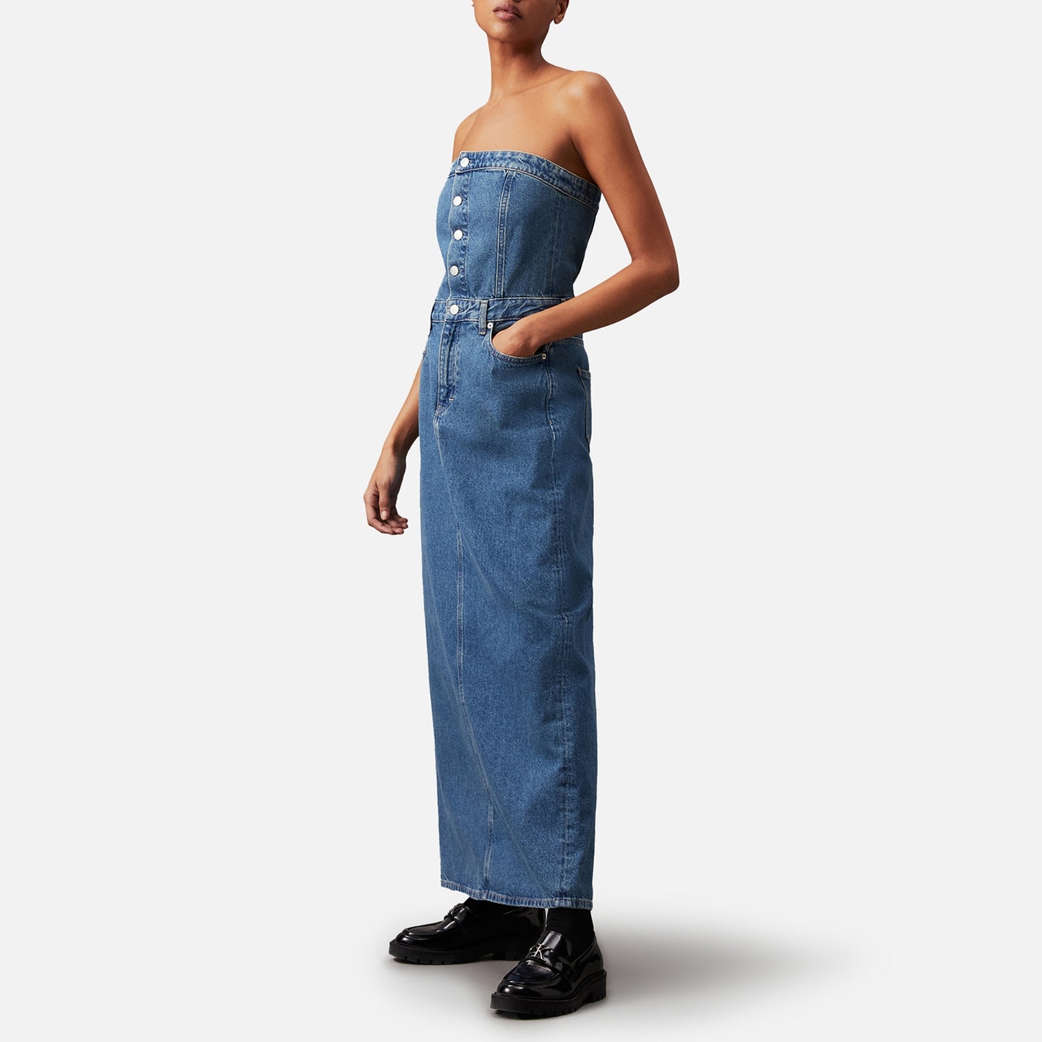 Calvin klein strapless dress shop