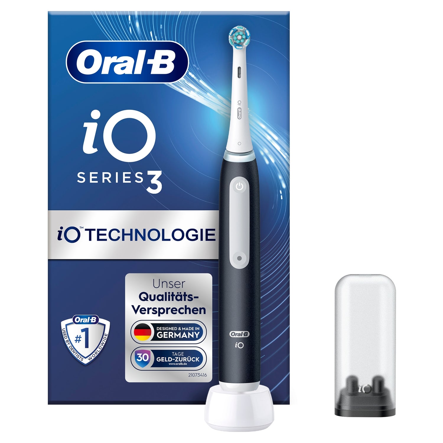 Oral-B iO Series 3 Elektrische Zahnbürste, Matt Black (EAN 8006540730744)