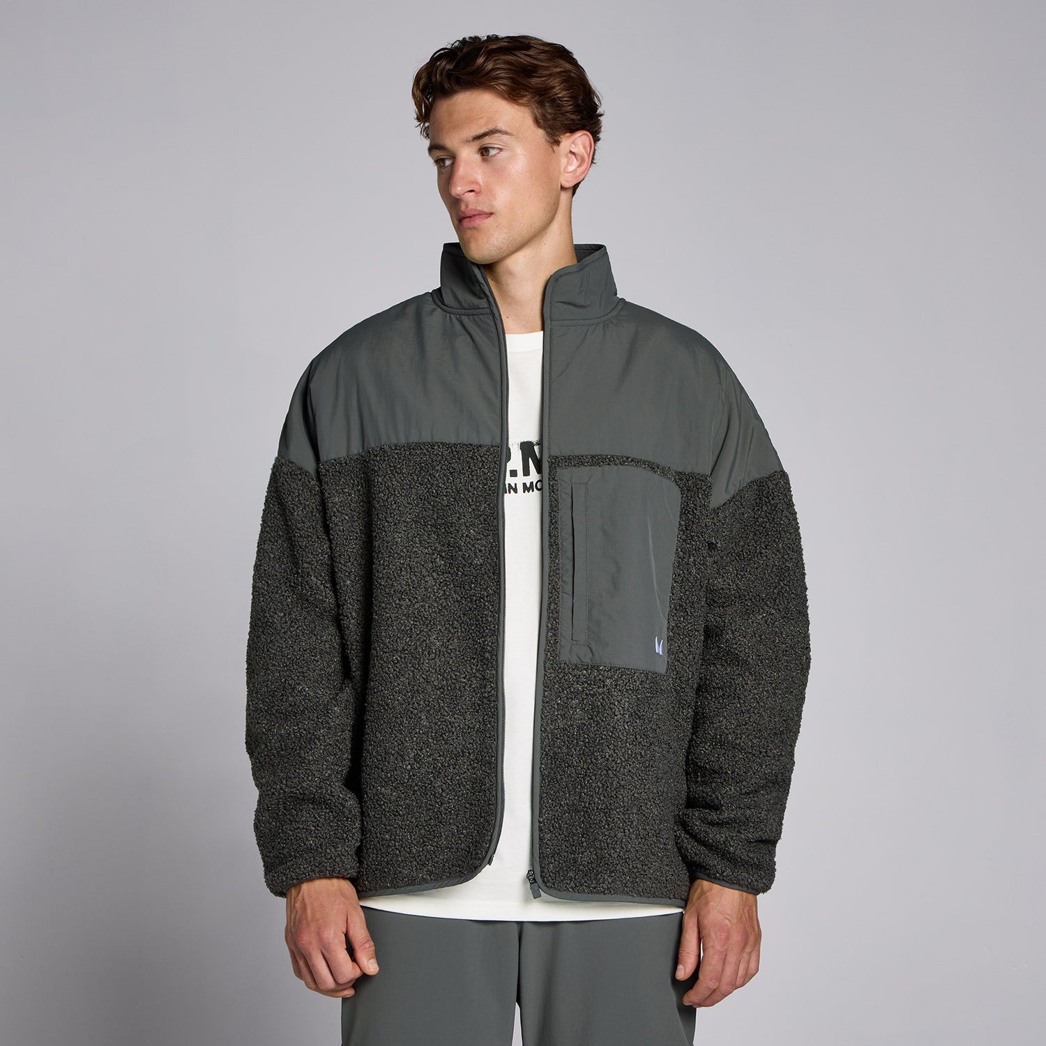 Polaire hybride MP Lifestyle pour hommes – Gris foncé  - M