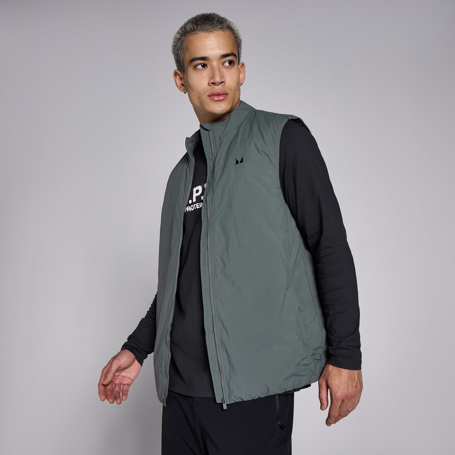 Doudoune sans manches MP Lifestyle pour homme – Gris mousse - S