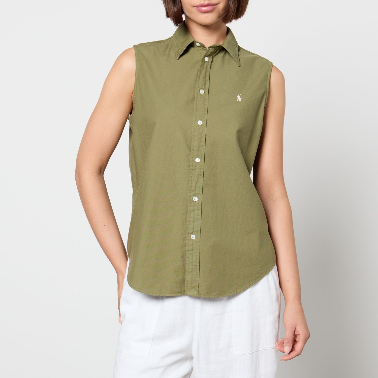 Polo Ralph Lauren Sleeveless Cotton-Canvas Shirt - XS