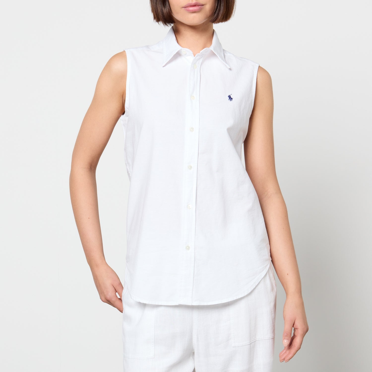 Polo Ralph Lauren Sleeveless Cotton-Canvas Shirt - XS