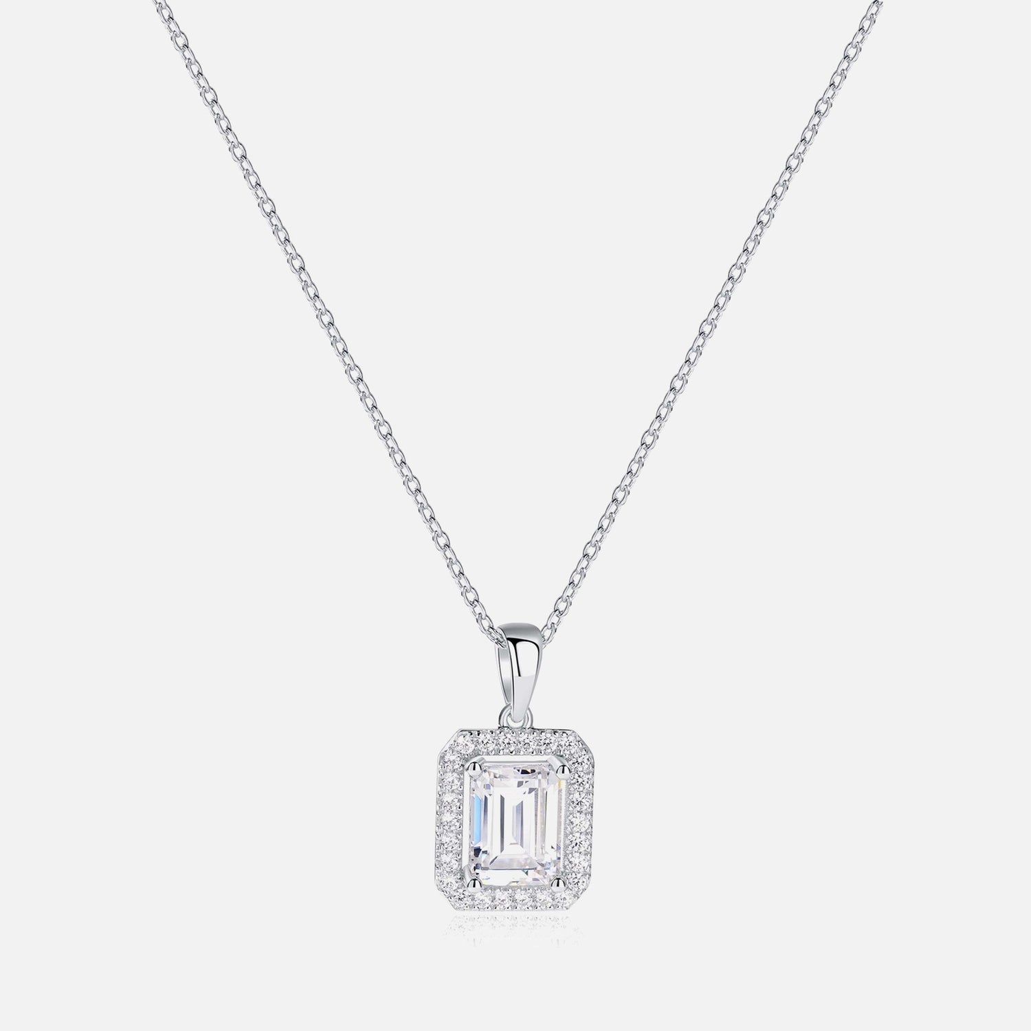 Carat London Eton Borderset Sterling Silver Necklace