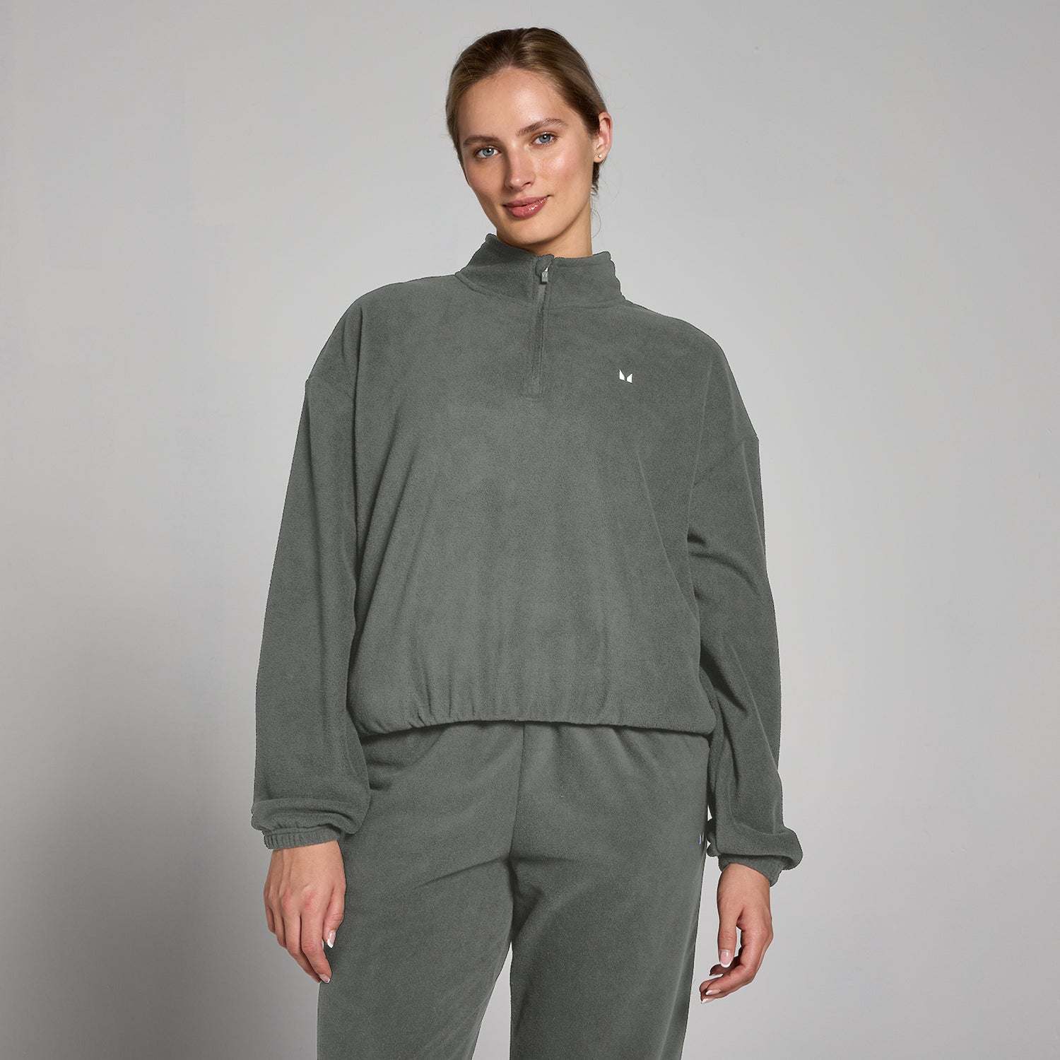 MP Women's Funnel Neck 1/4 Zip Fleece - Gunmetal - M