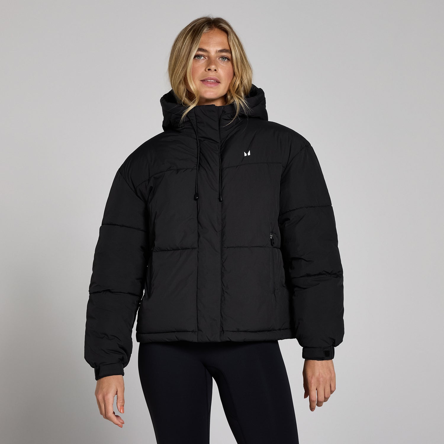 MP Women's Short Padded Puffer Jacket - Black - XS