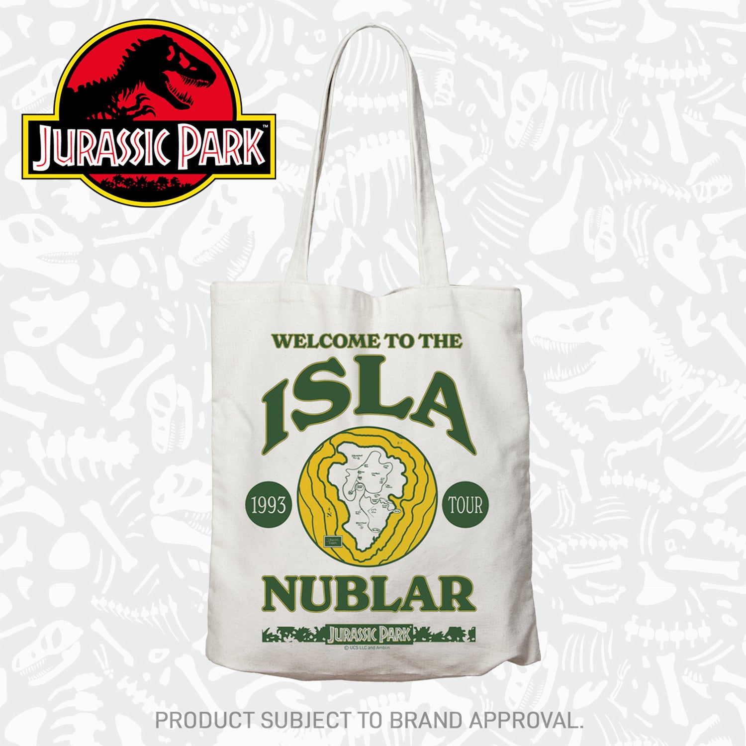 Jurassic Park Isla Nublar Tote Bag By Fanattik