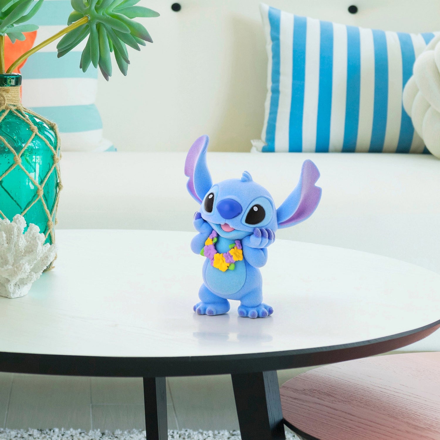 Enesco Grand Jester Studios Disney Flocked Stitch Collectible Figurine (9cm)