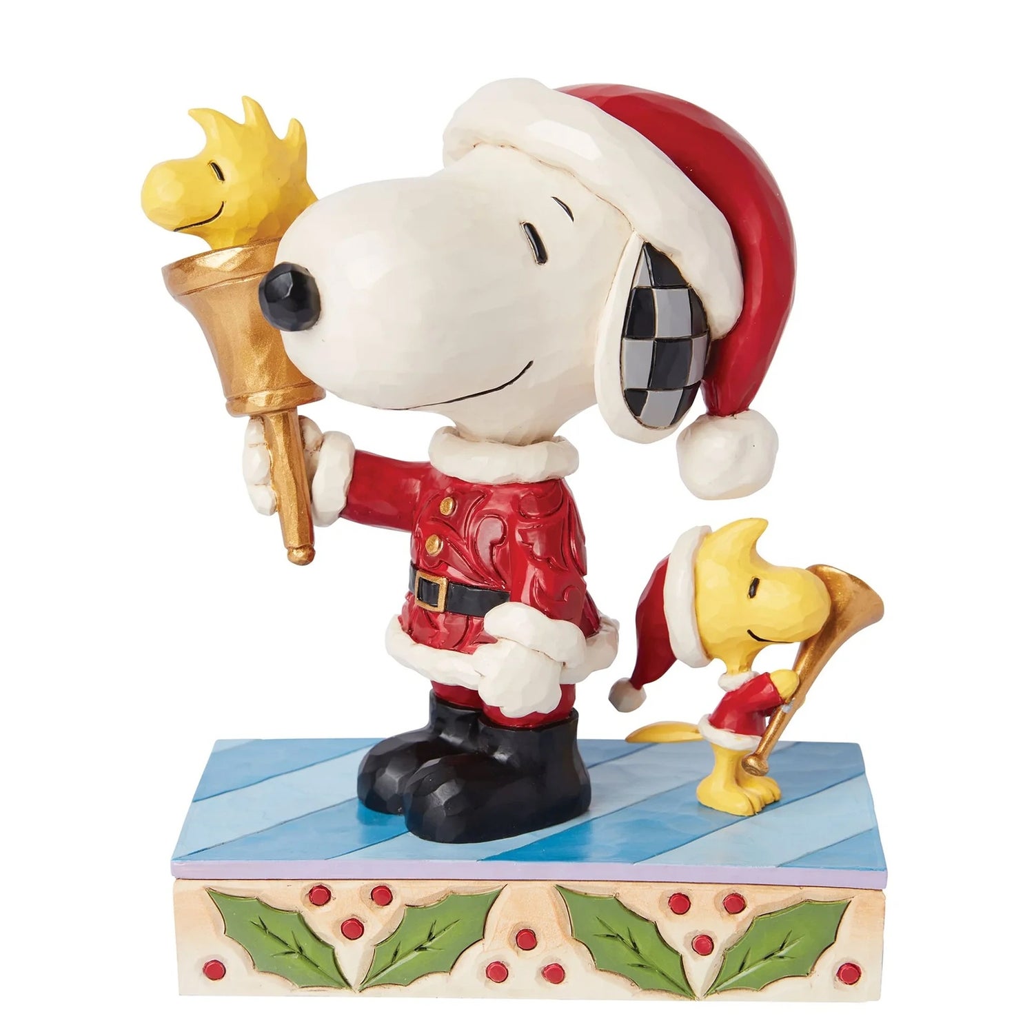 Enesco Peanuts Snoopy & Woodstock Bell Ringing Figurine