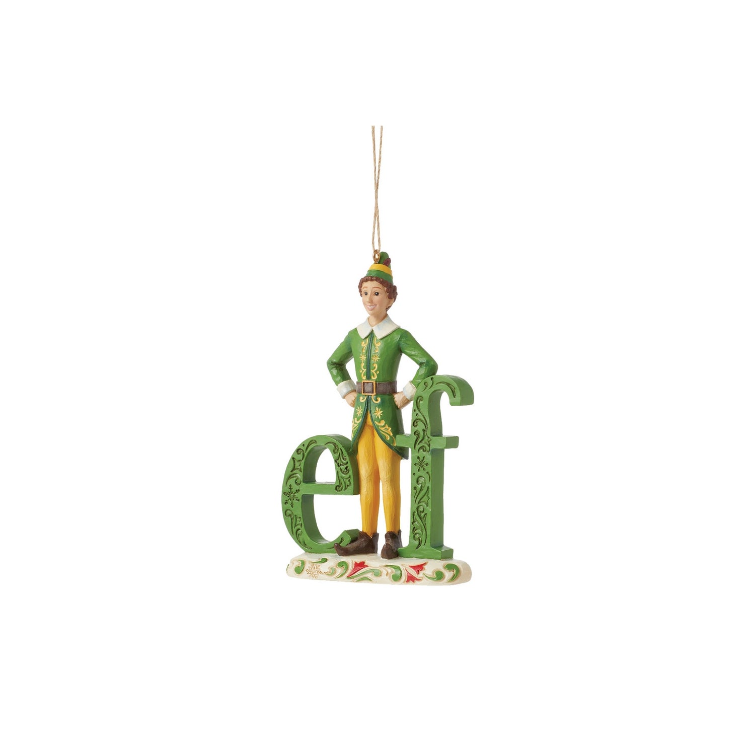 Enesco Elf by Jim Shore Elf Sign Hanging Ornament (12cm)