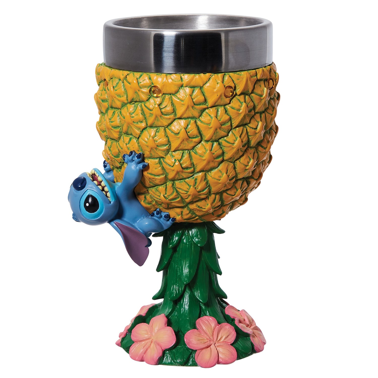 Enesco Disney Showcase Collection Stitch Pineapple Decorative Goblet (18cm)