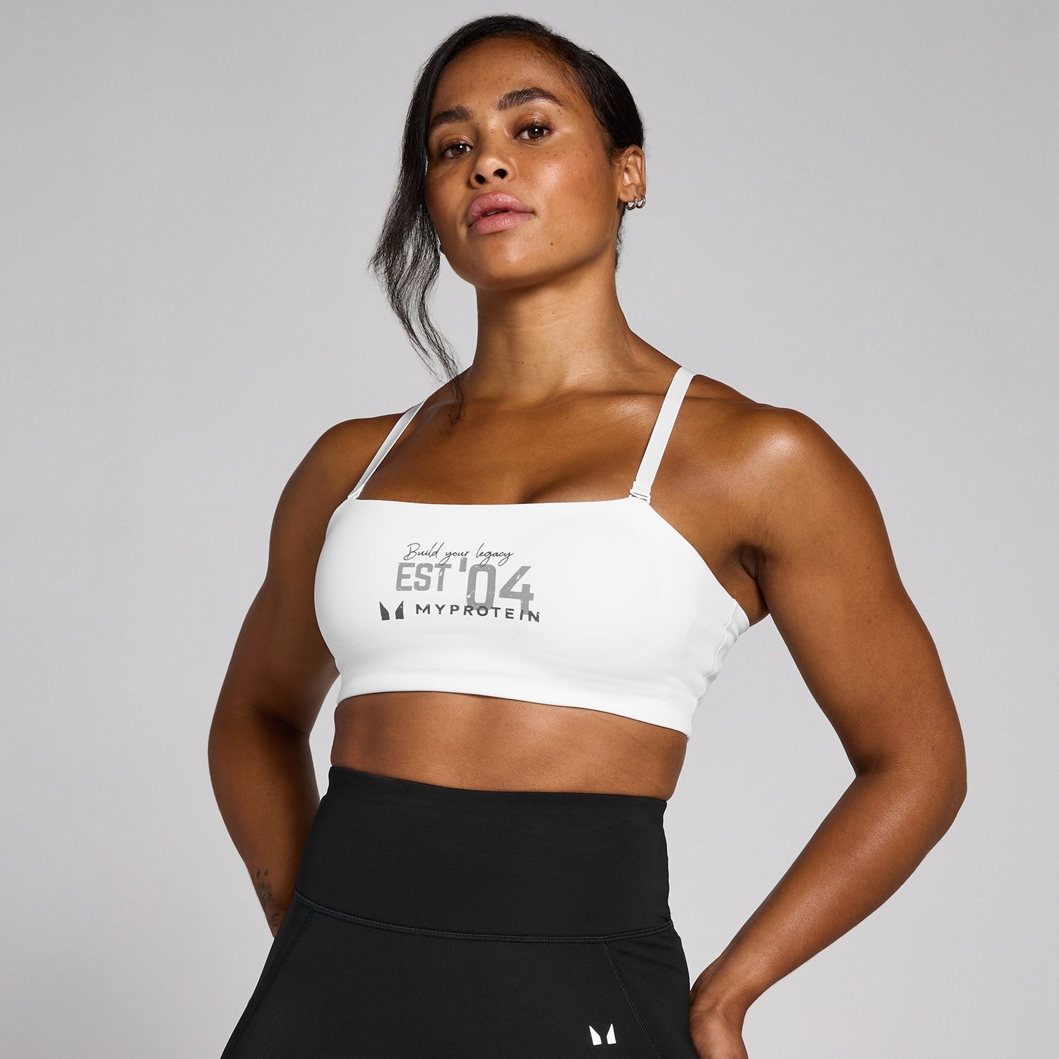 MP Women's Origin Graphic Training Sports Bra - White