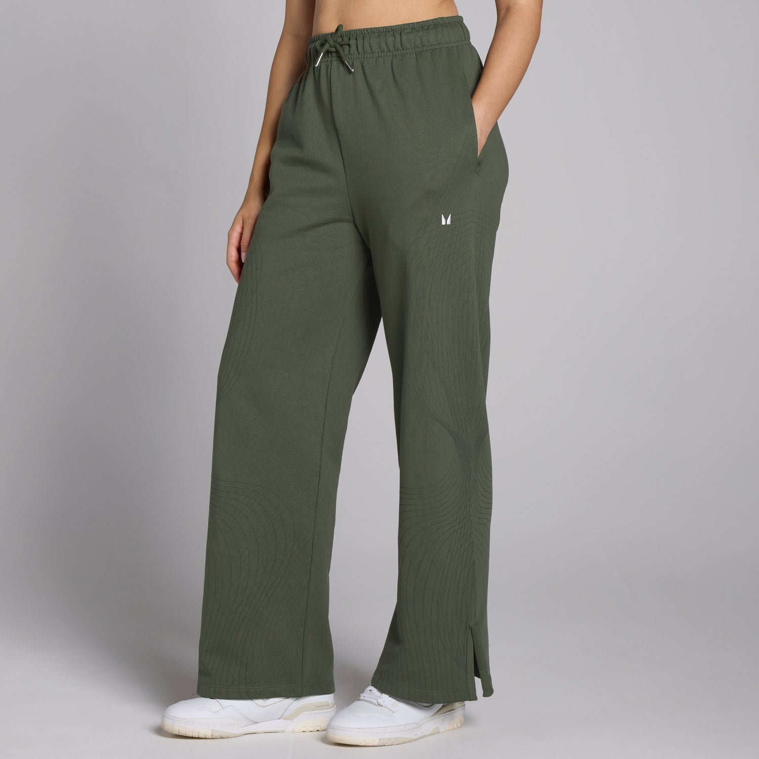 Jogging coupe droite à imprimé graphique MP Tempo pour femmes – Olive foncé - S