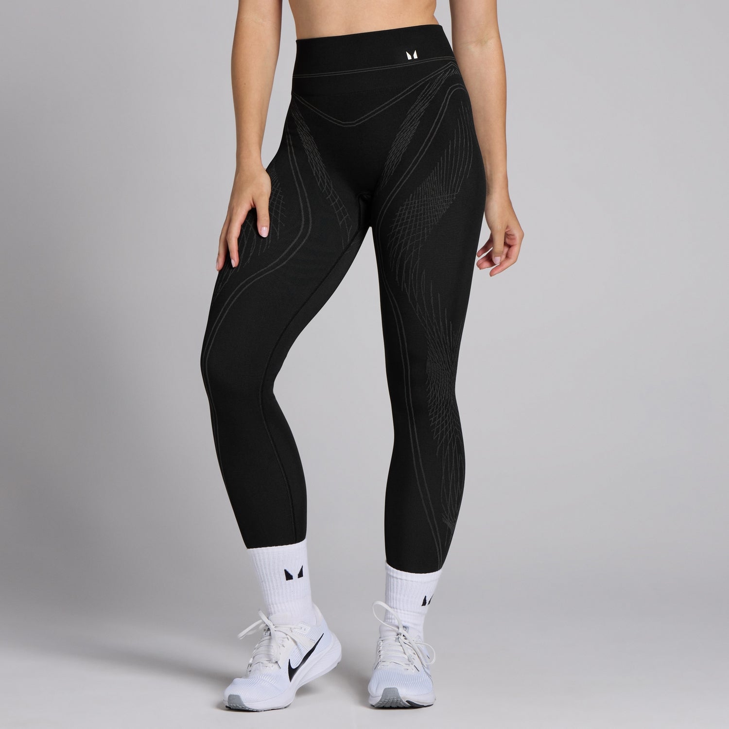 Legging linéaire sans coutures MP Tempo pour femmes – Noir - M