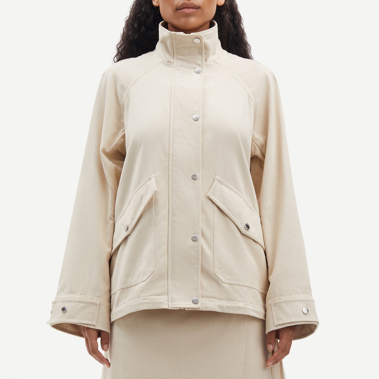 Samsøe Samsøe Sajadi 15272 Organic Cotton-Blend Jacket - XS