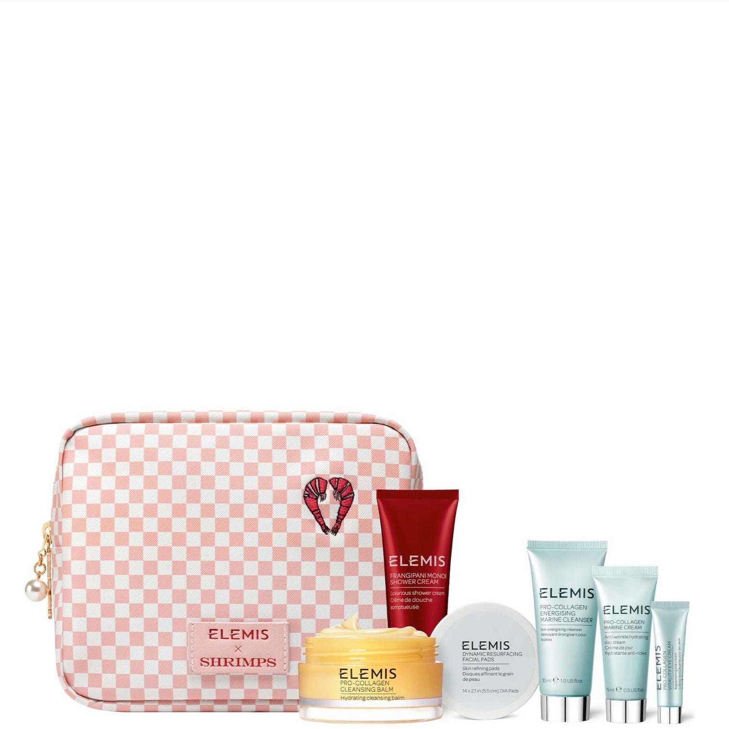 Elemis x Shrimps Travel Icons