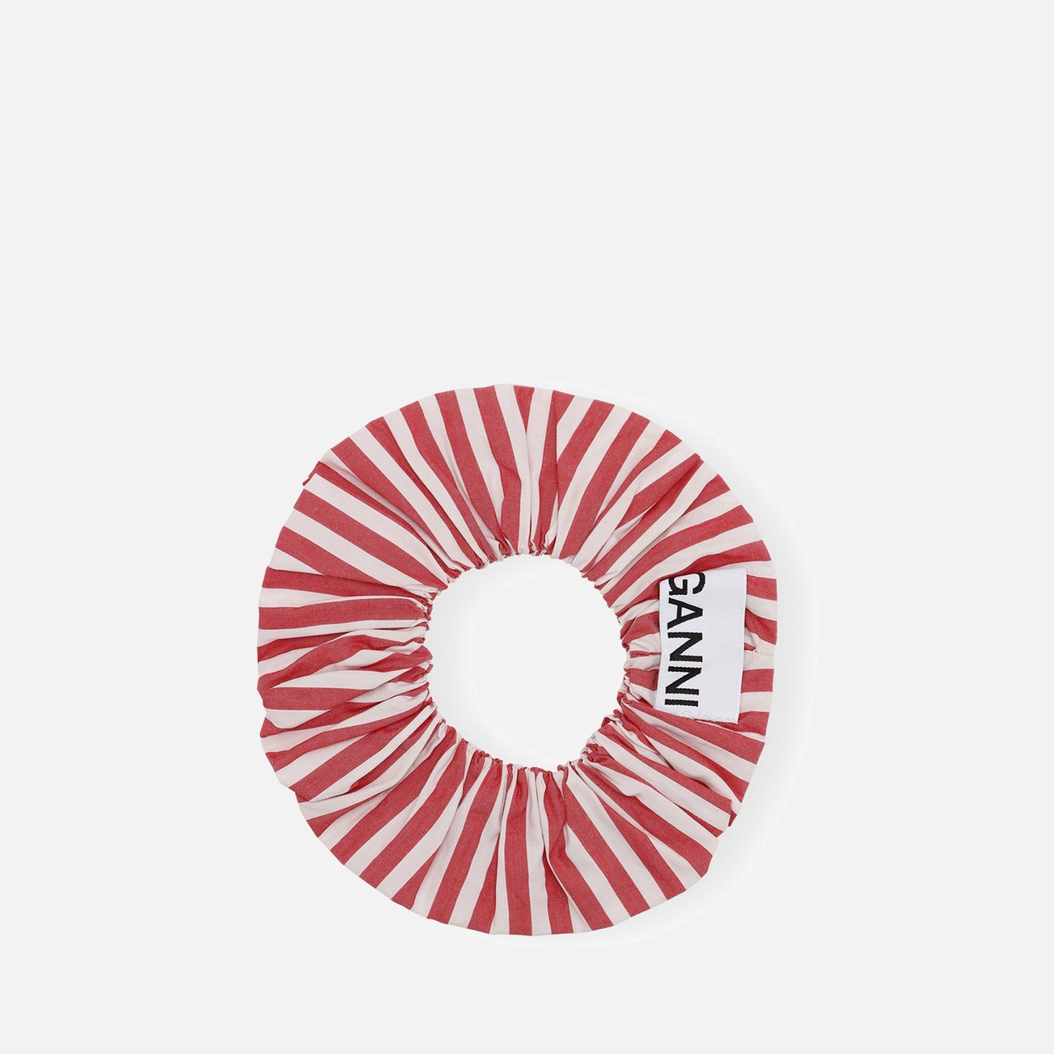 Ganni Striped Cotton Scrunchie