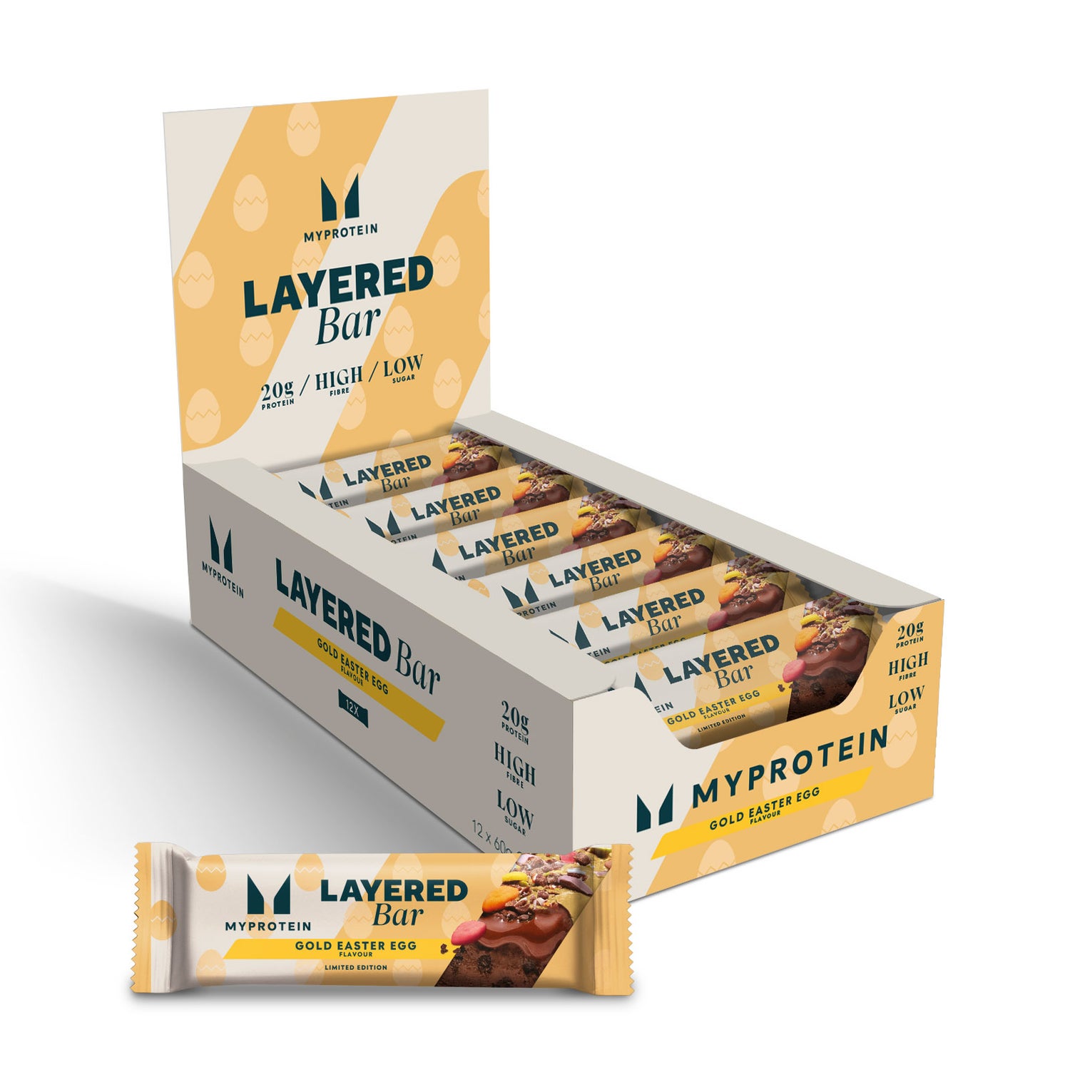 Limited Edition Layered Protein Bar - Gold Easter Egg - Limited Edition - Gold Choc Easter Egg