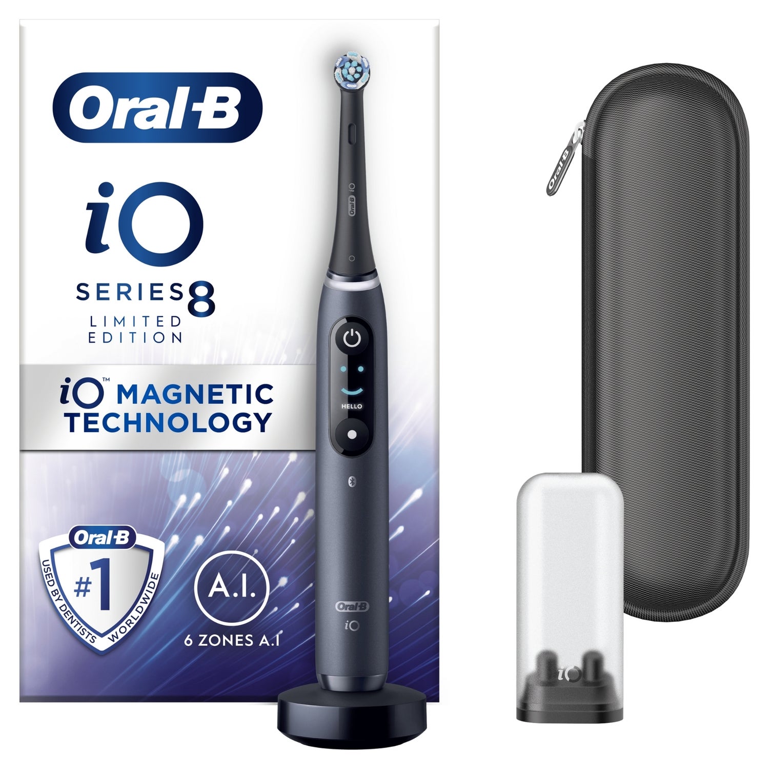 Oral-B iO8 Black Onyx (+ Zipper Case)