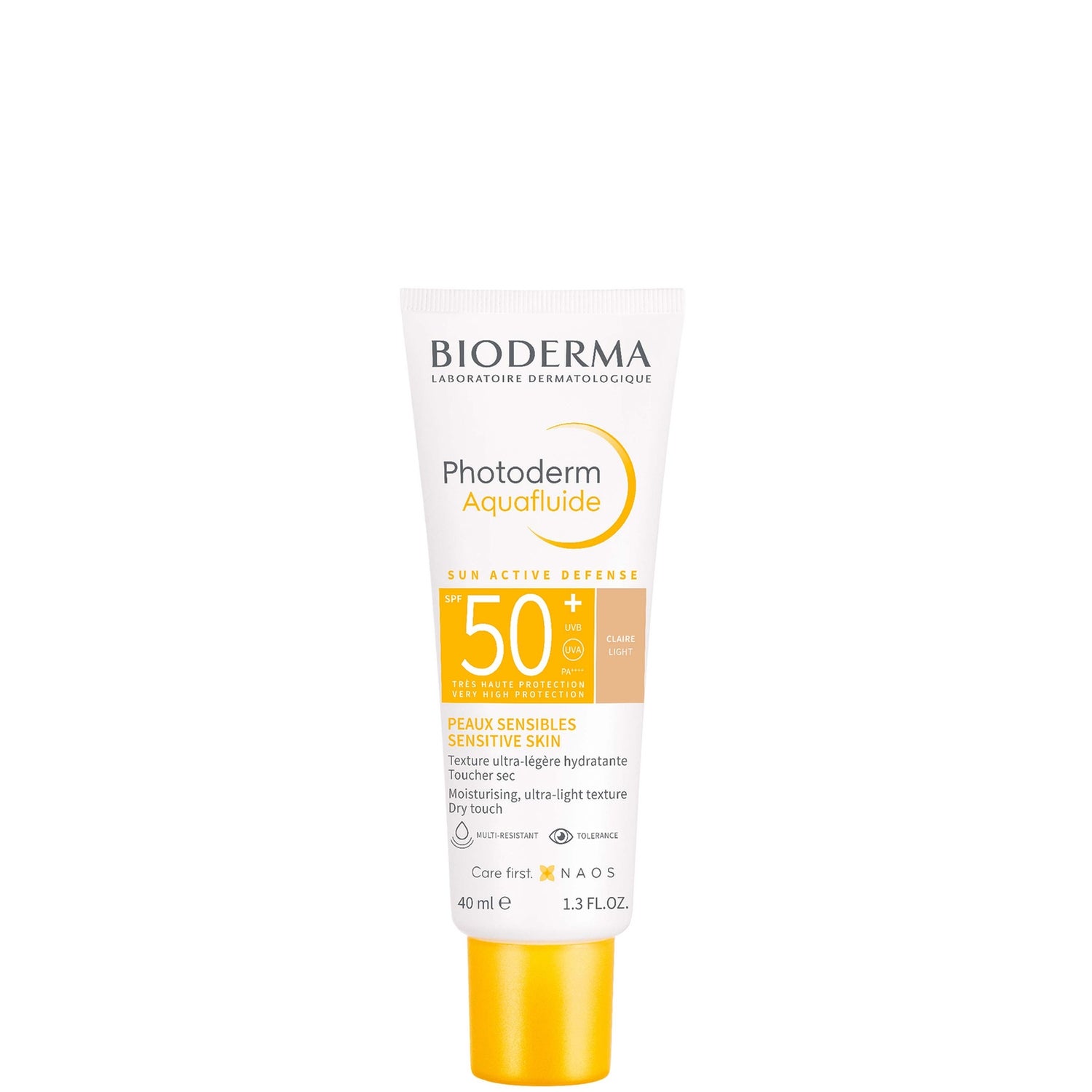 Bioderma Photoderm Aquafluide SPF 50+ Light Tinted Face Sunscreen for Sensitive Skin 40ml