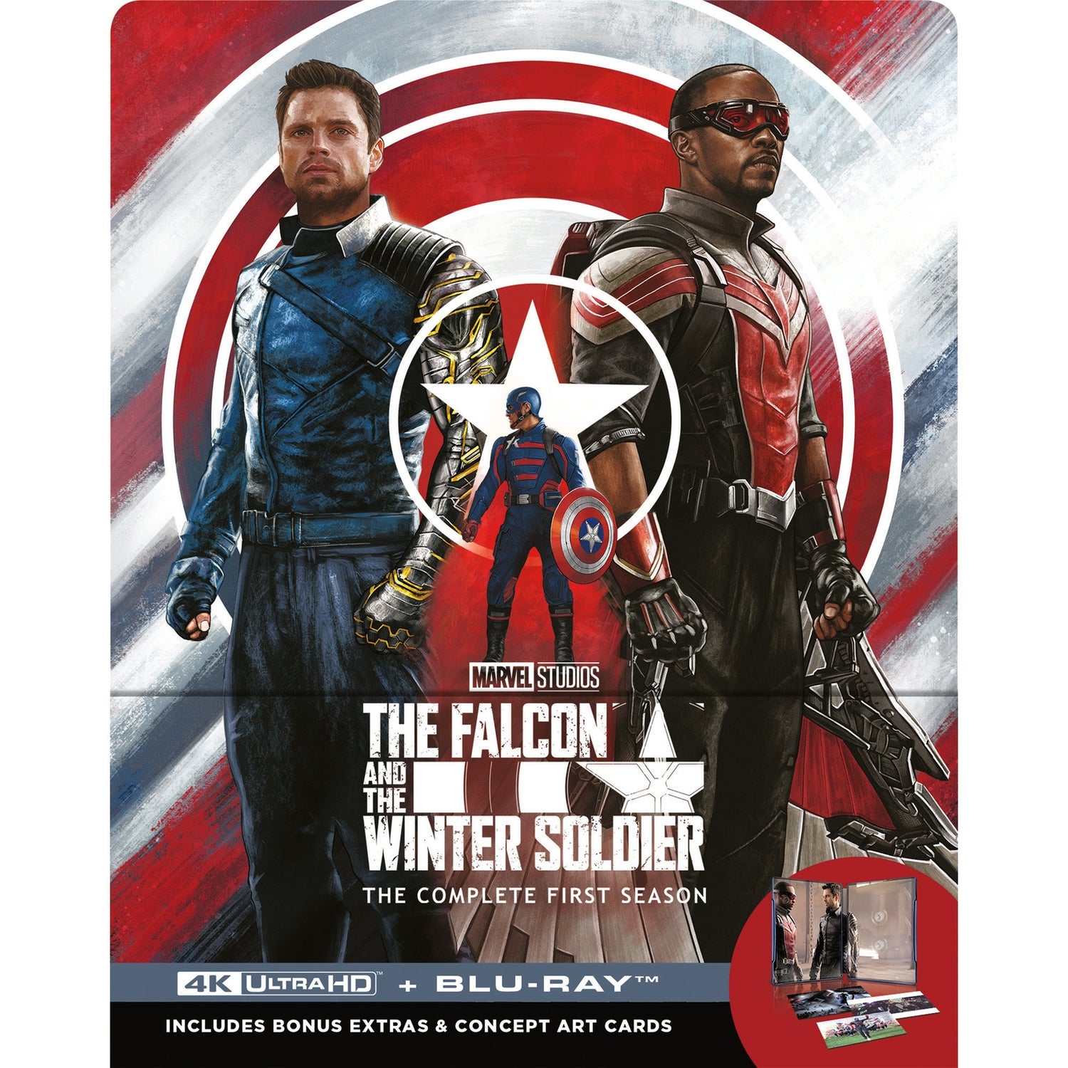 Marvel's The Falcon and The Winter Soldier SteelBook 4K Ultra HD & Blu-ray (Disney+ Original includes ArtCards)