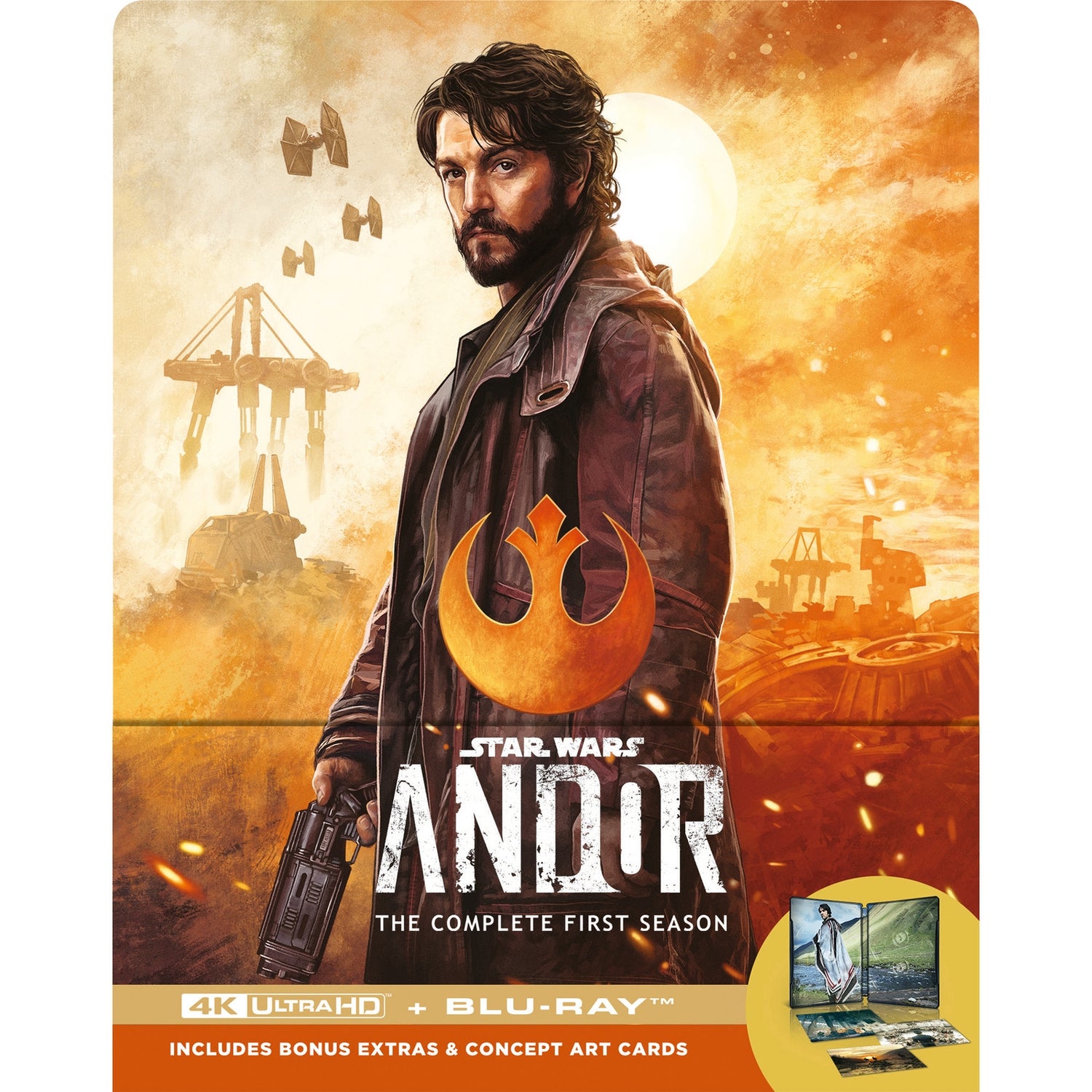 Star Wars Andor SteelBook 4K Ultra HD & Blu-ray (Disney+ Original includes ArtCards)
