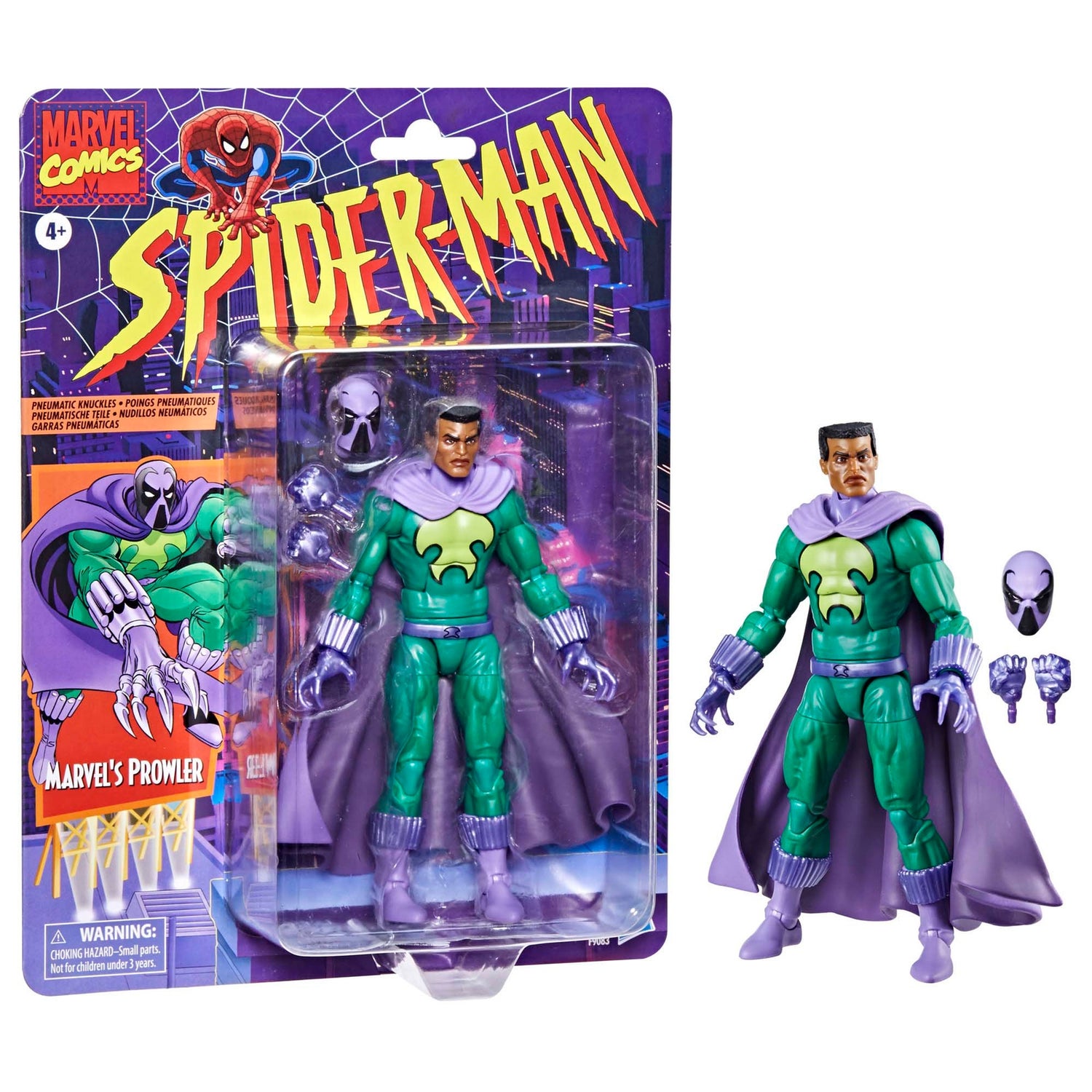 Hasbro Marvel Legends Series Marvel’s Prowler, Spider-Man: The Animated Series Action Figure (6”)