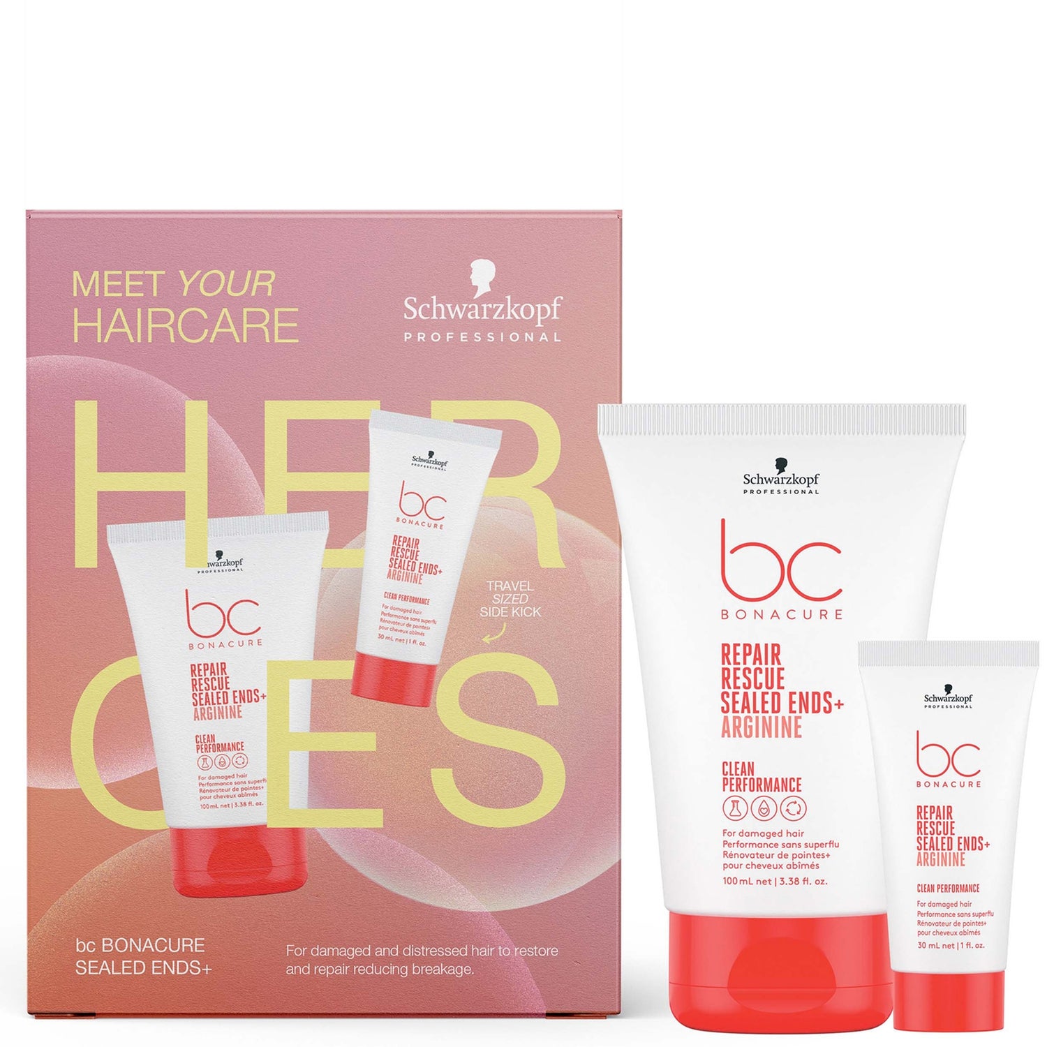 Schwarzkopf Professional BC Clean Repair Rescue Sealed Ends Duo 130ml