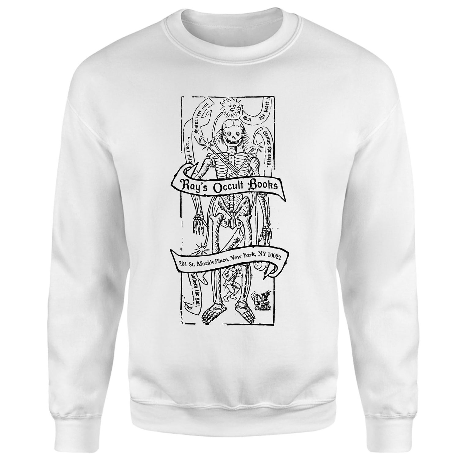 Ghostbusters Ray's Occult Candle Sweatshirt - White