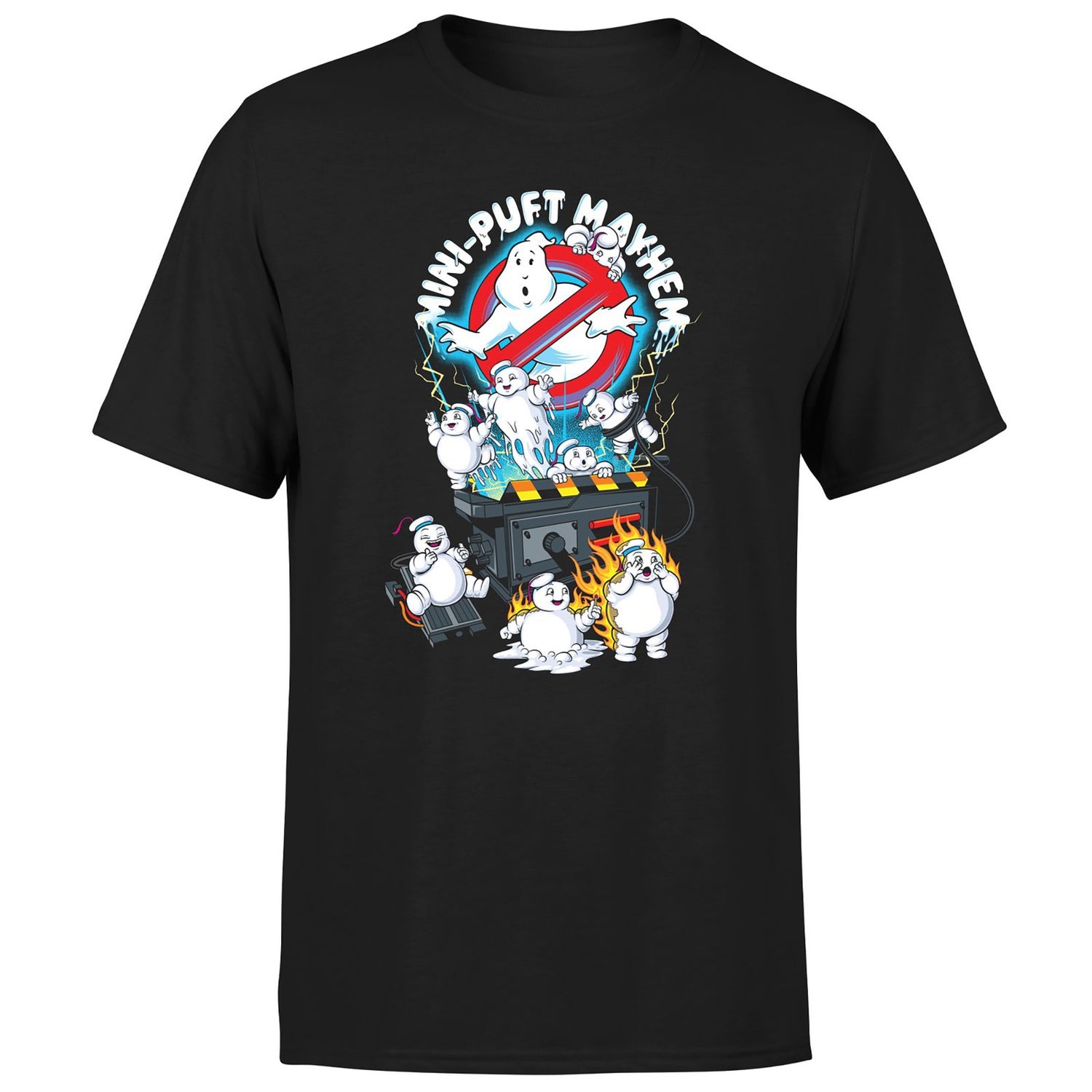 Ghostbusters Mini-Puft Mayhem Men's T-Shirt - Black