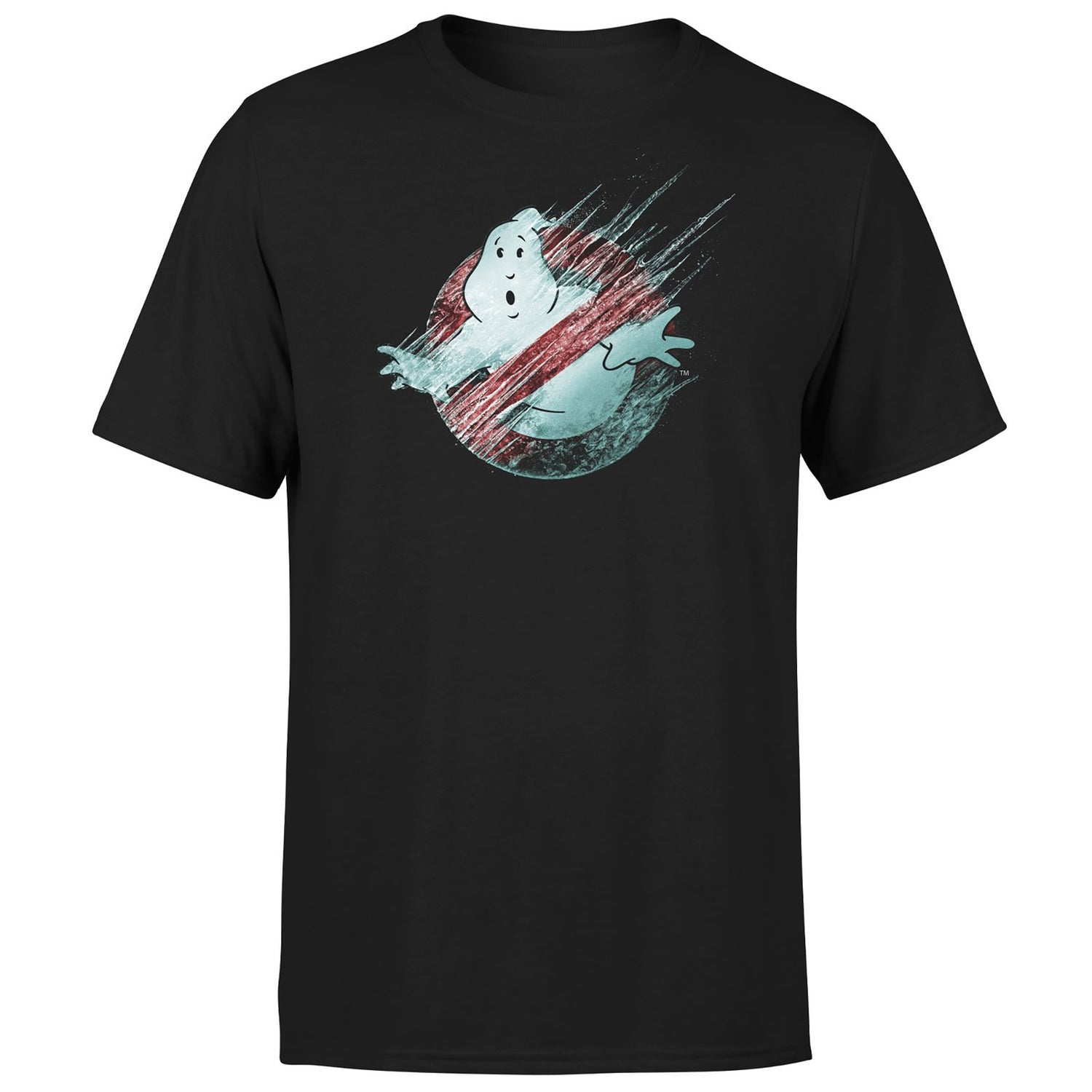 Ghostbusters Frozen Logo Men's T-Shirt - Black