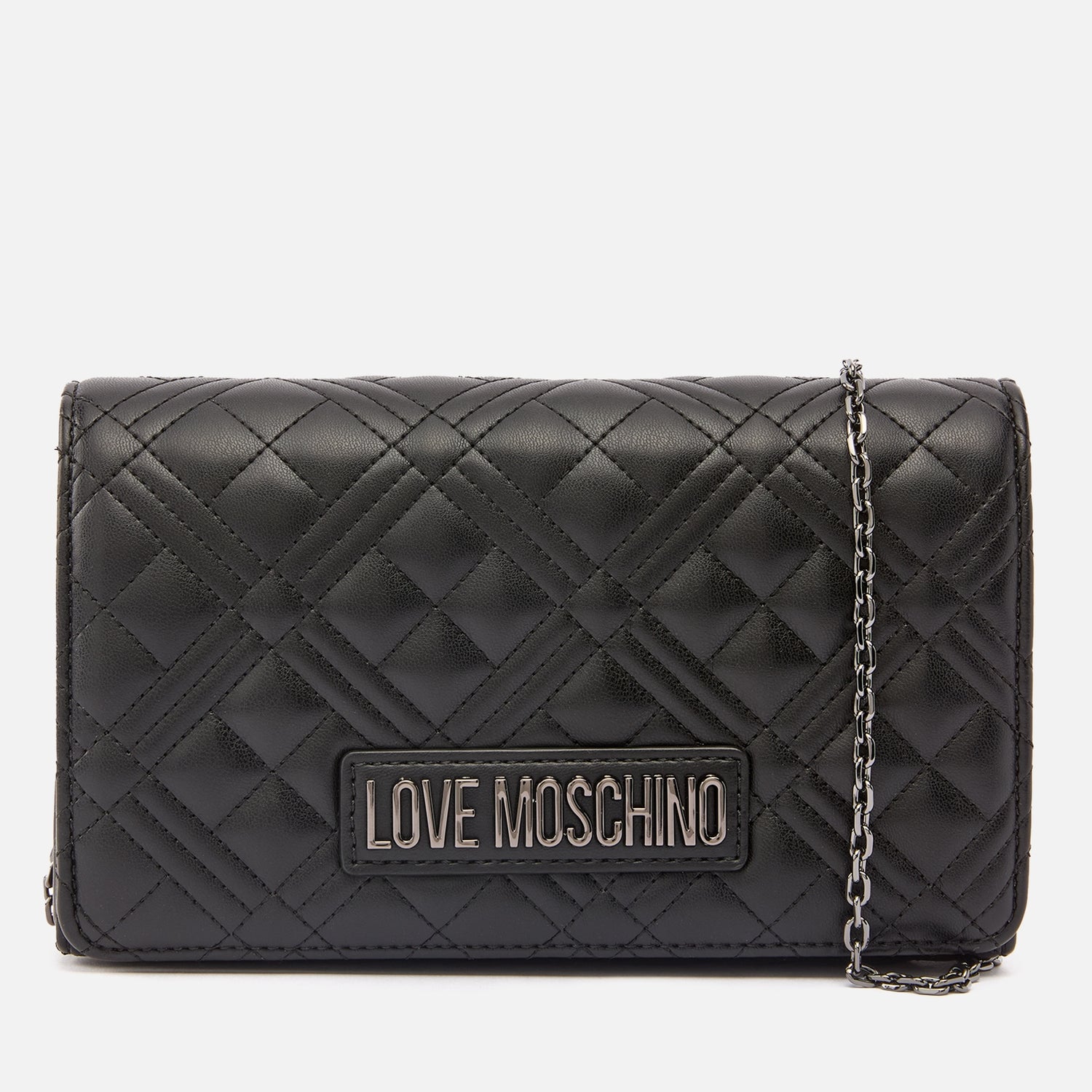 Love Moschino Smart Daily Quilted Faux Leather Crossbody Bag TheHut