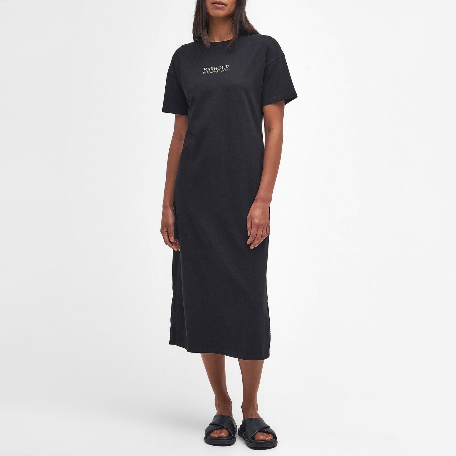 Barbour International Sofia Cotton-Blend Jersey Midi Dress - UK 12