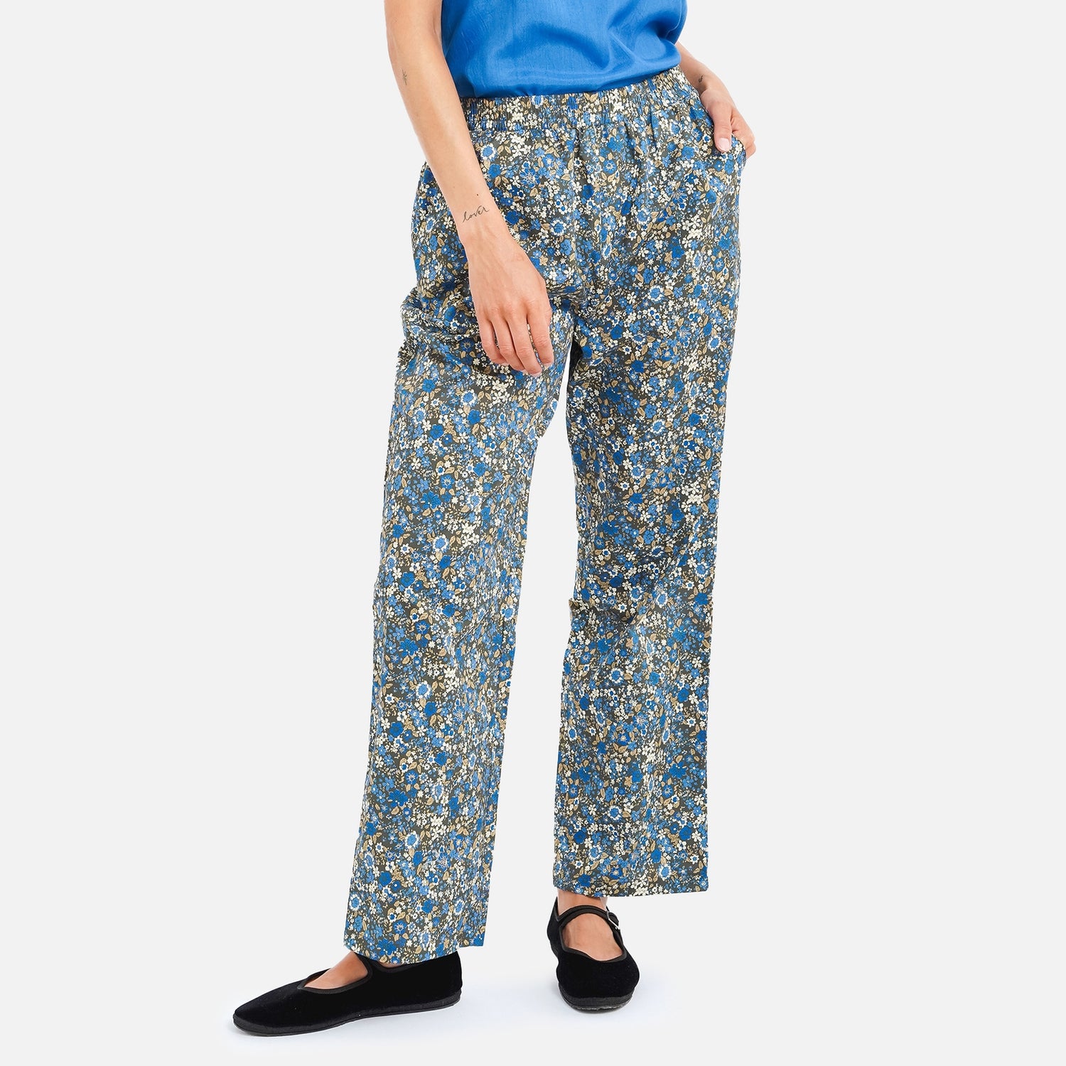 Lollys Laundry Bill Floral-Print Cotton Trousers - XS