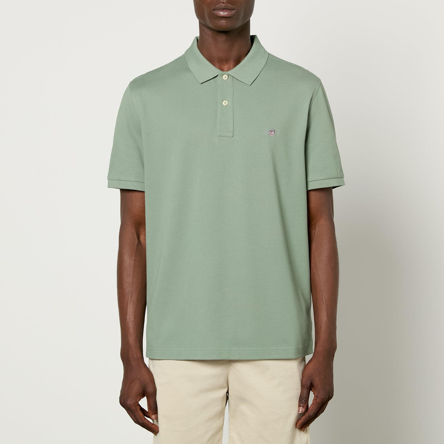 GANT Shield Cotton-Piqué Polo Shirt - S