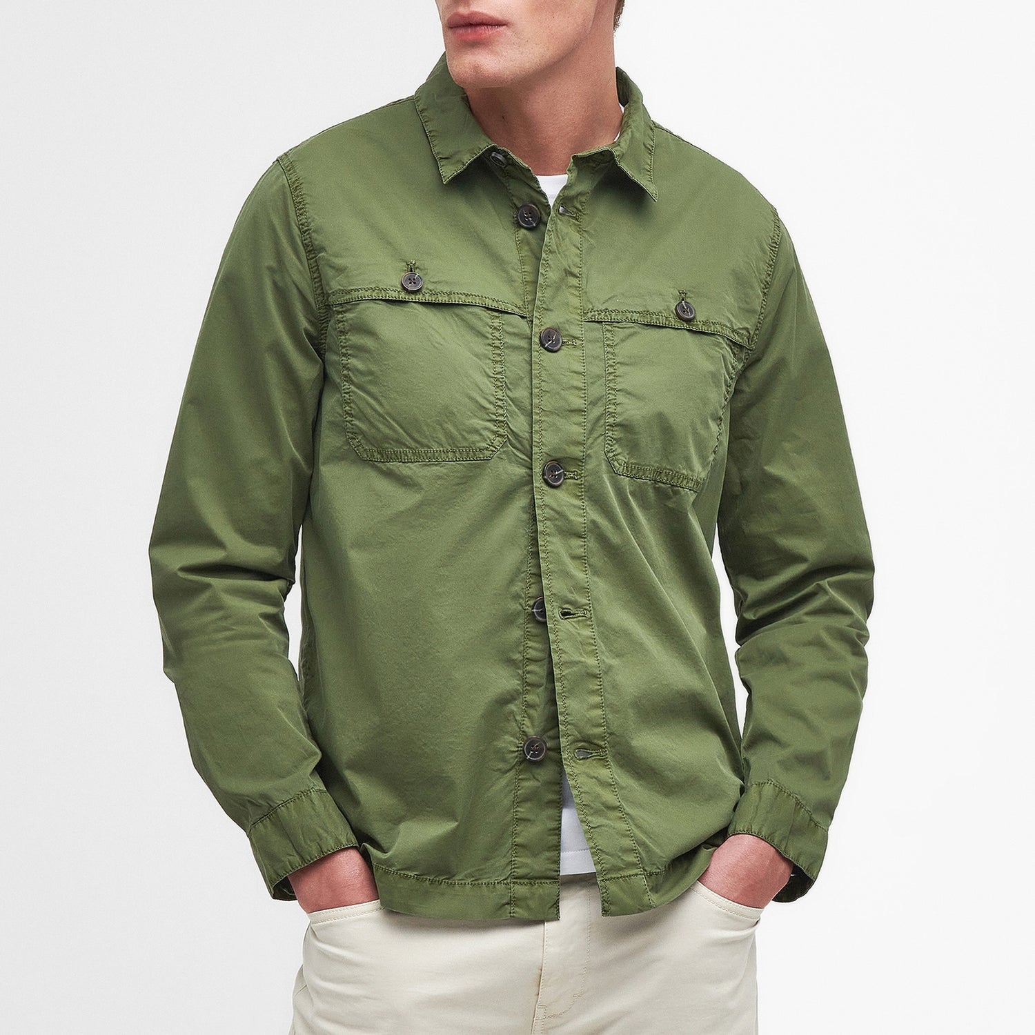 Barbour Heritage Sidlaw Cotton-Blend Overshirt - XL
