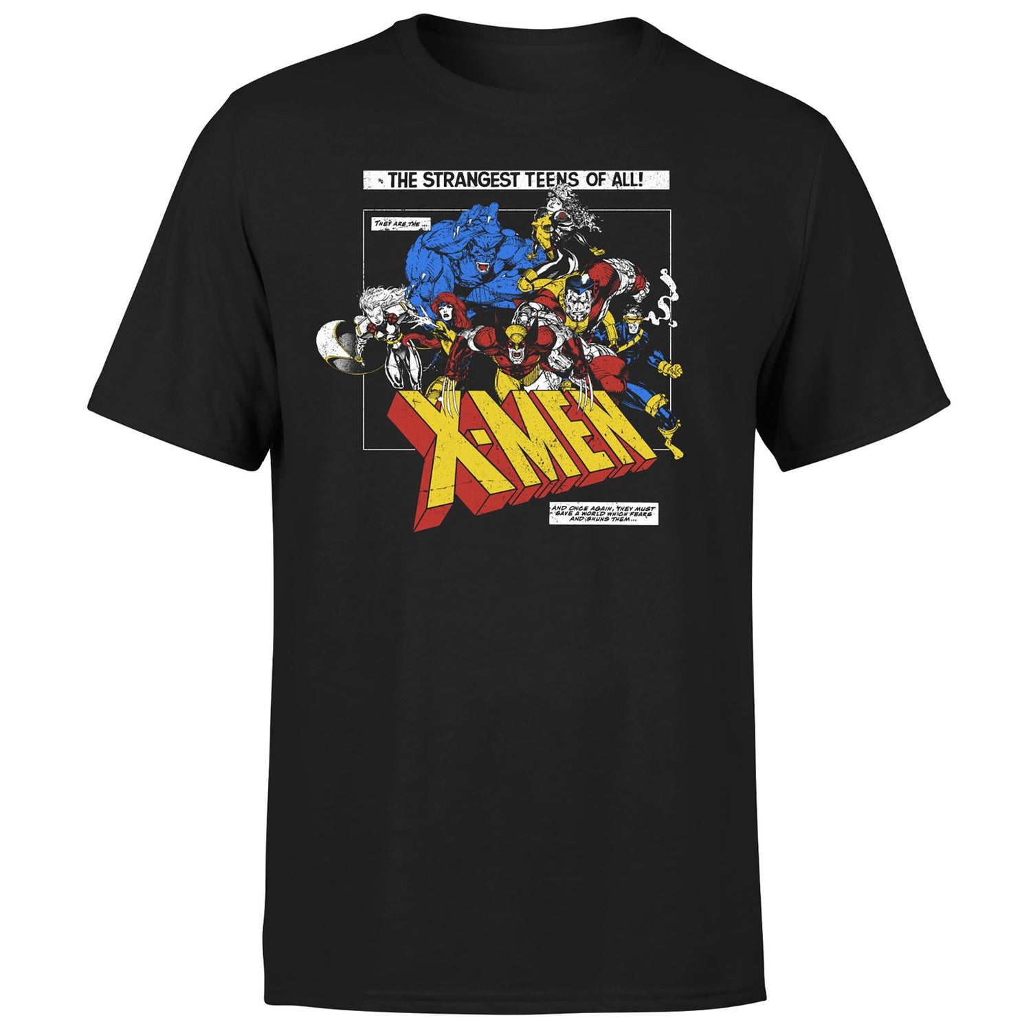 X-Men Retro Team Up Unisex T-Shirt - Black