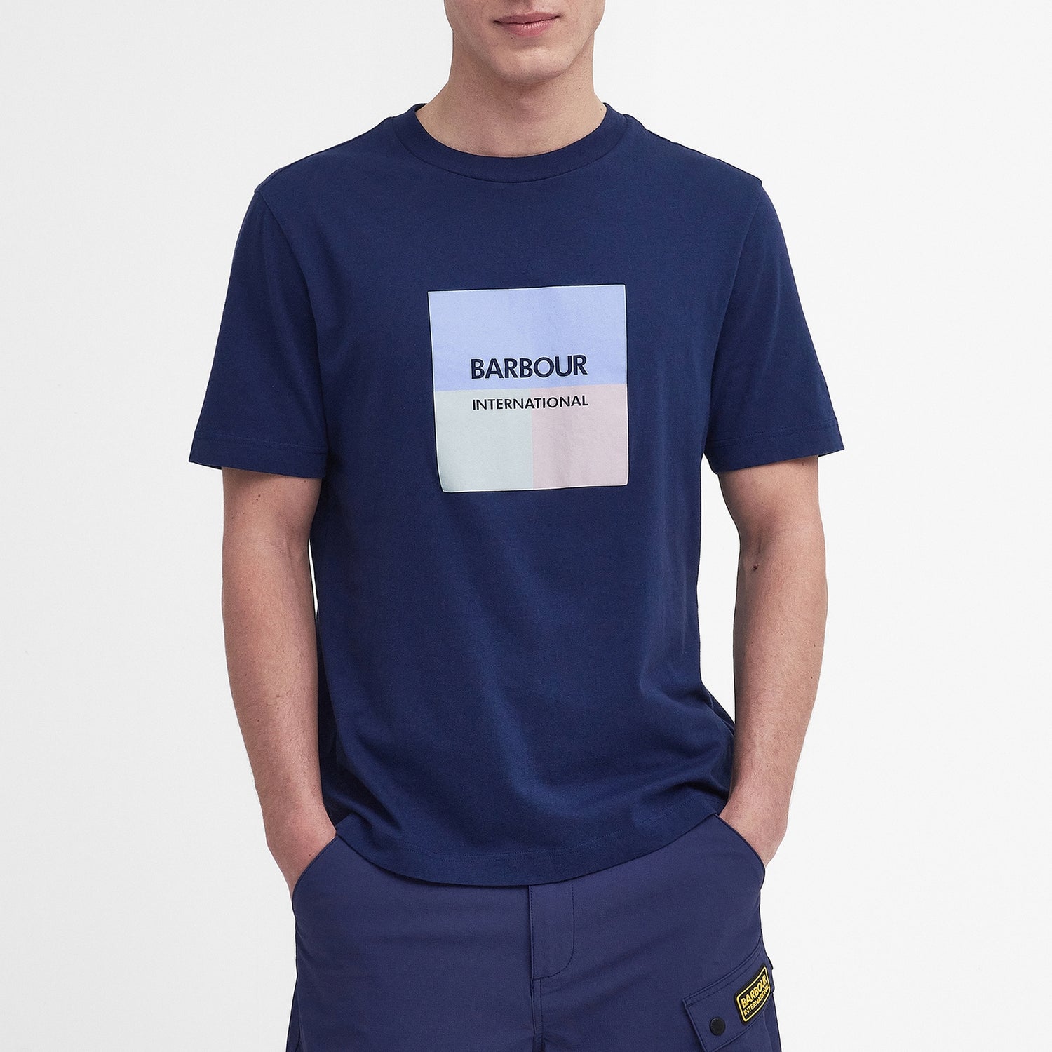 Barbour International Triptych Graphic Cotton-Jersey T-Shirt - M