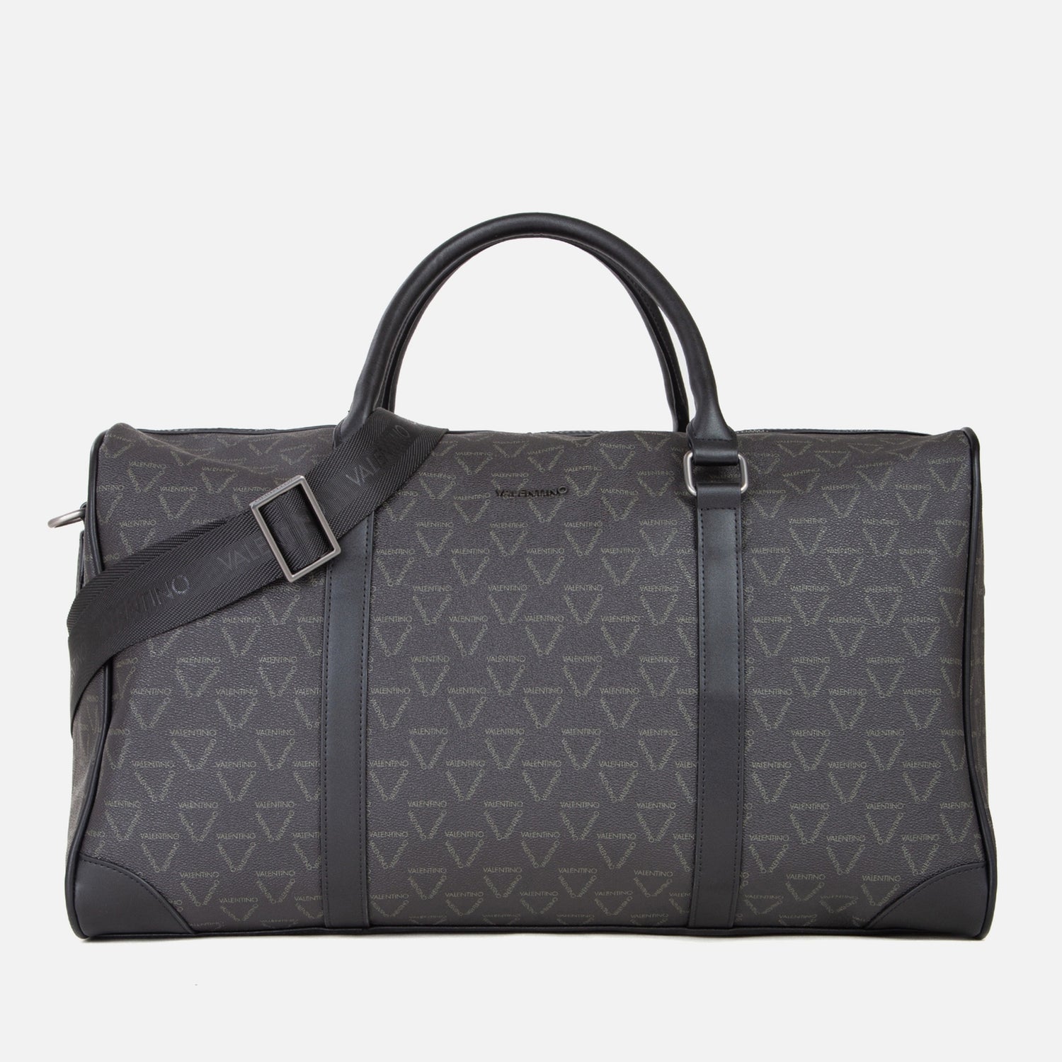 Valentino Delta Monogram Faux Leather Duffle Bag