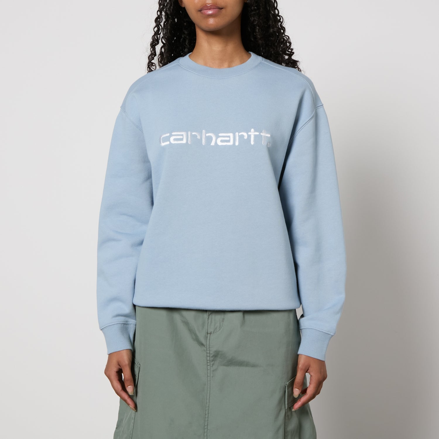 Carhartt WIP Logo Cotton-Blend Jersey Sweatshirt - S