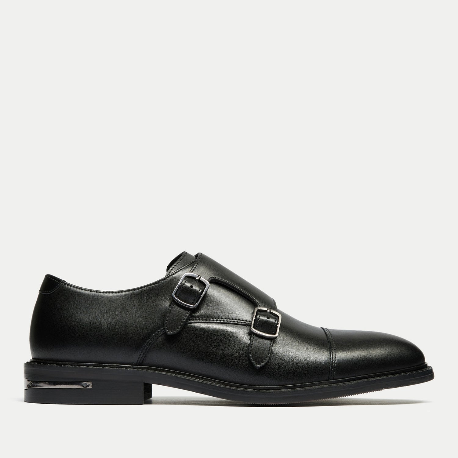 Walk London Men's Oliver Leather Monk Shoes - UK 11