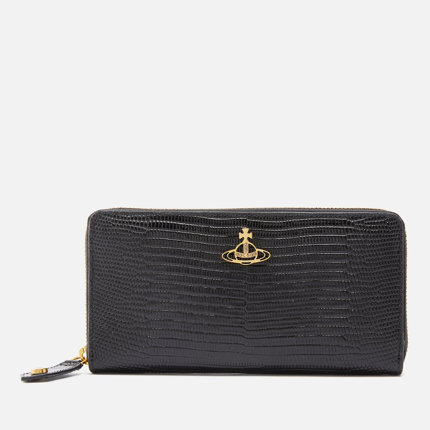 Vivienne Westwood Lizard Patent Leather Zip-Around Wallet