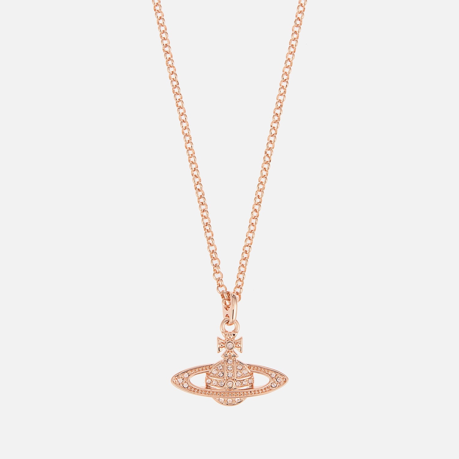 Vivienne Westwood Mini Bas Relief Rose Gold-Tone Pendant Necklace