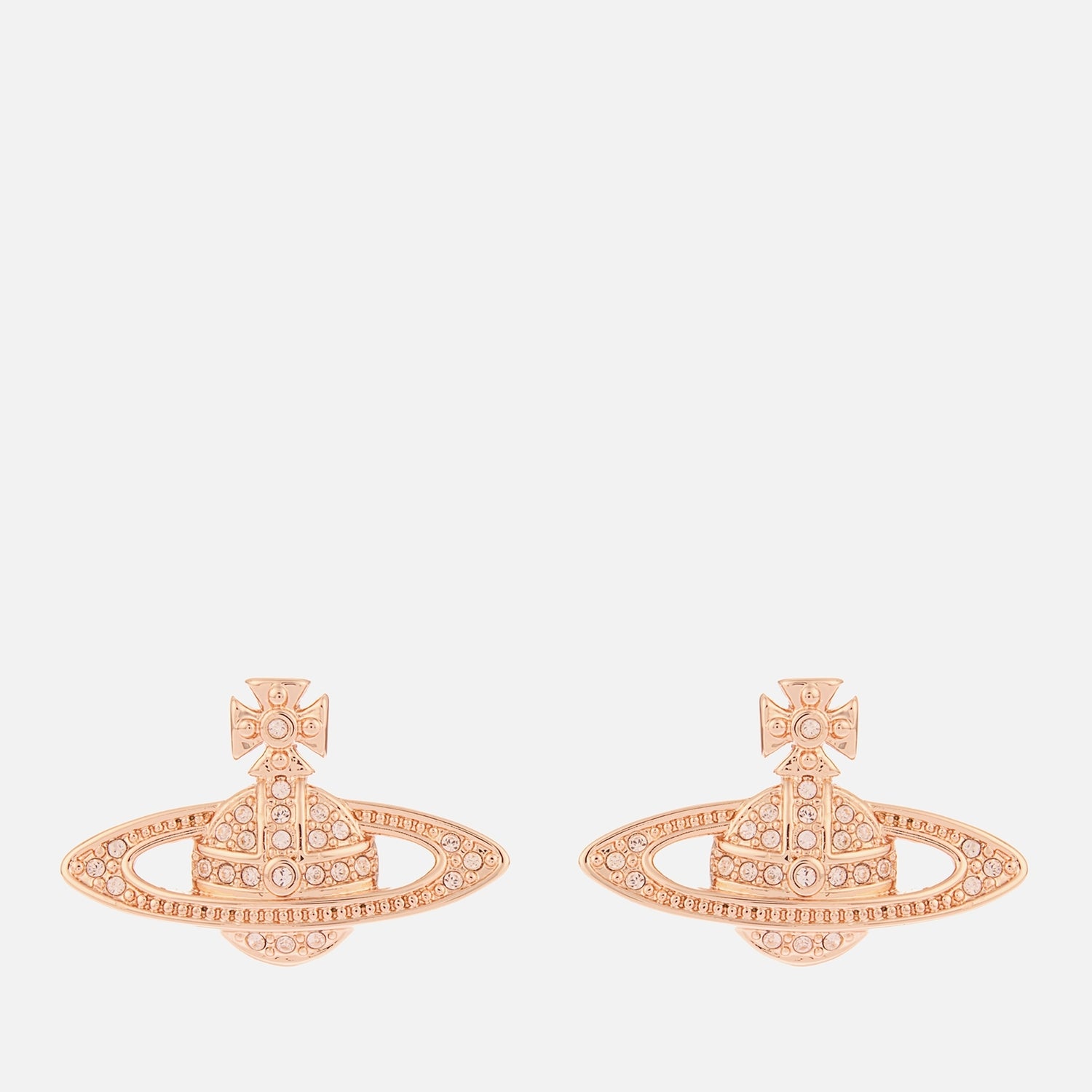 Vivienne Westwood Mini Bas Relief Rose Gold-Tone Earrings