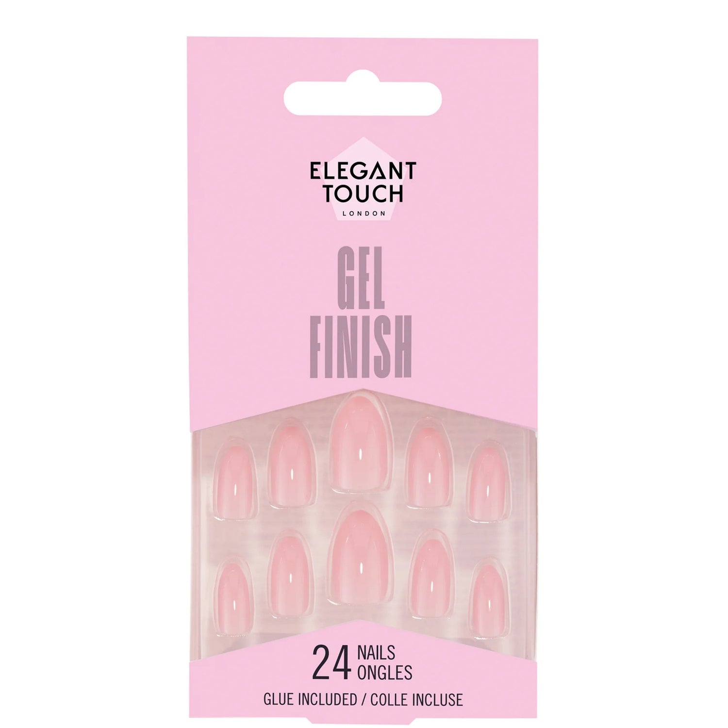 Elegant Touch False Nails Gel Finish - Cotton Candy