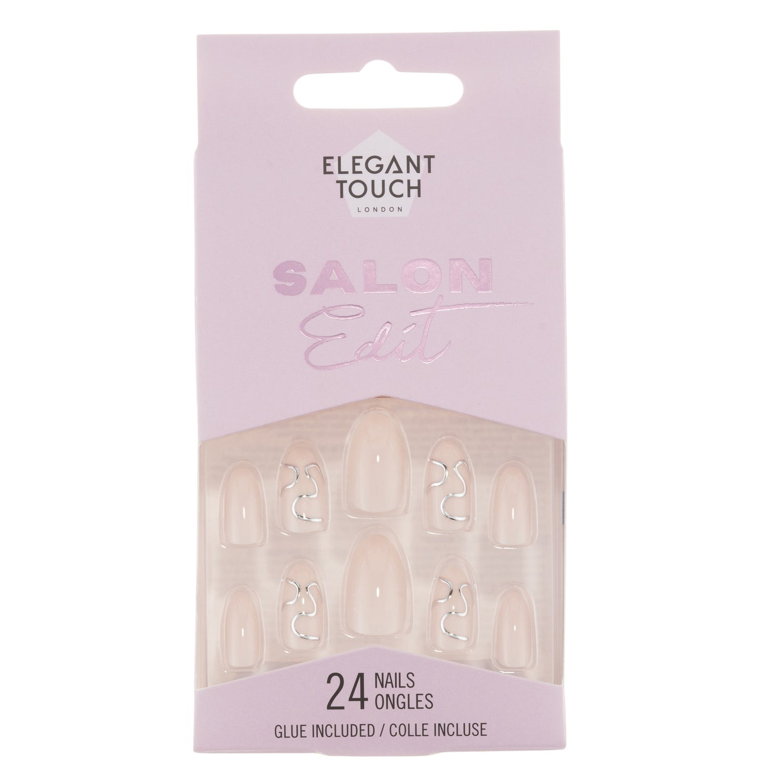 Elegant Touch False Nails Salon Edit Luxe - Silver Linings