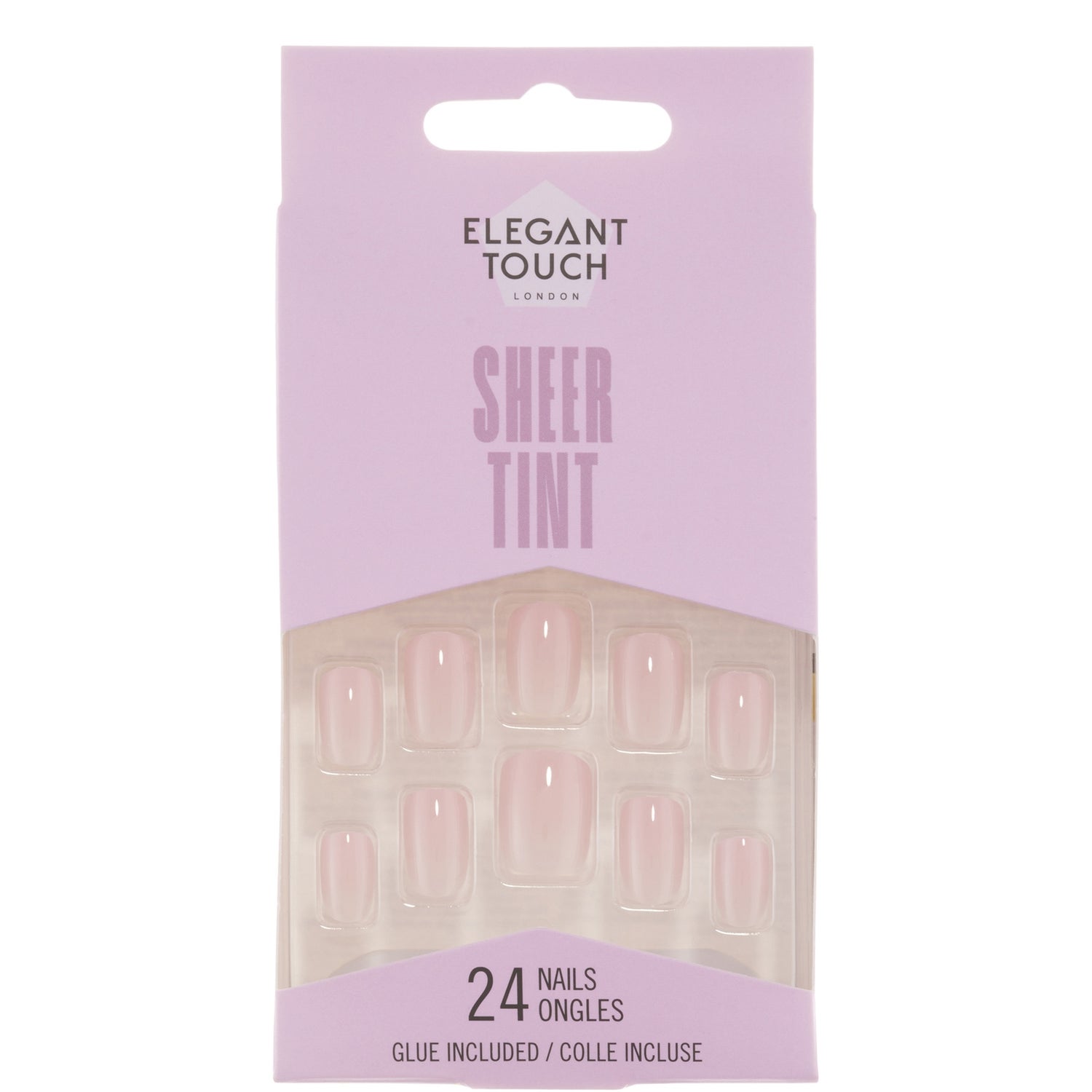 Elegant Touch False Nails Sheer Tint - Ballerina Pink